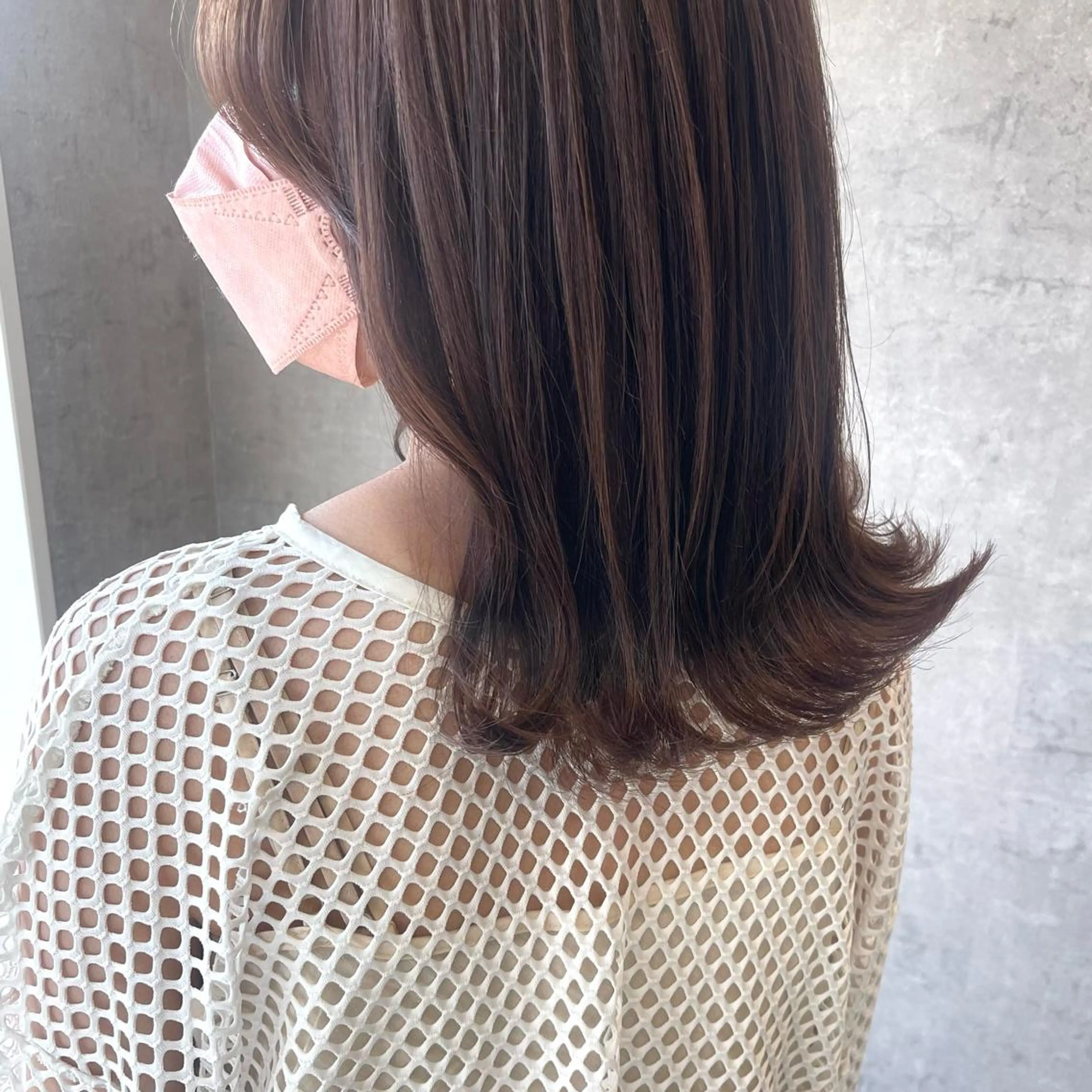 セミロング カラー ヘアアレンジ ベージュカラー 透明感カラー カット ヘアカラー トリートメント merci.所属・🌻まさの あいり🌻のヘアスタイル