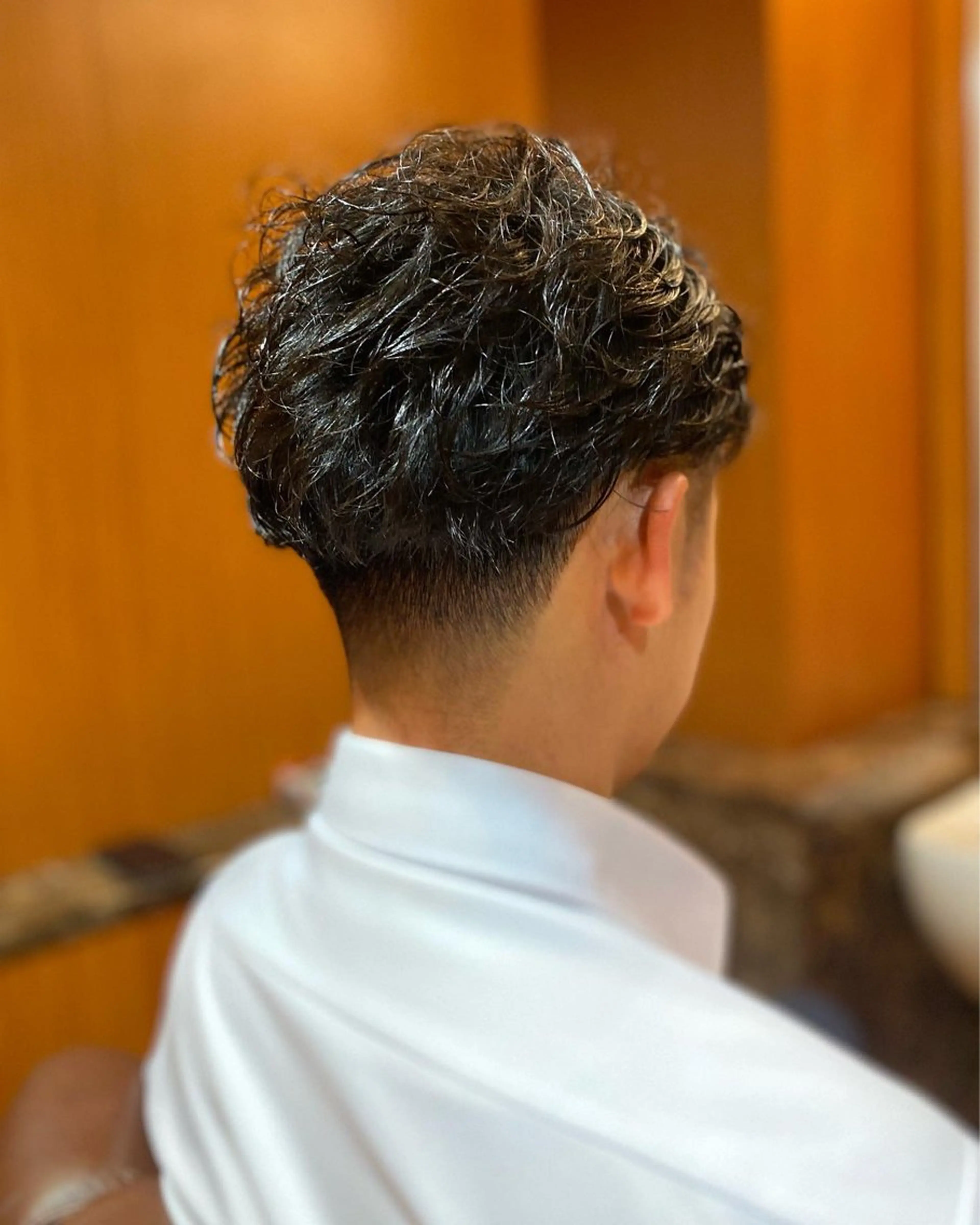 ミディアム ミディアムパーマ 北川 竜也のヘアスタイル