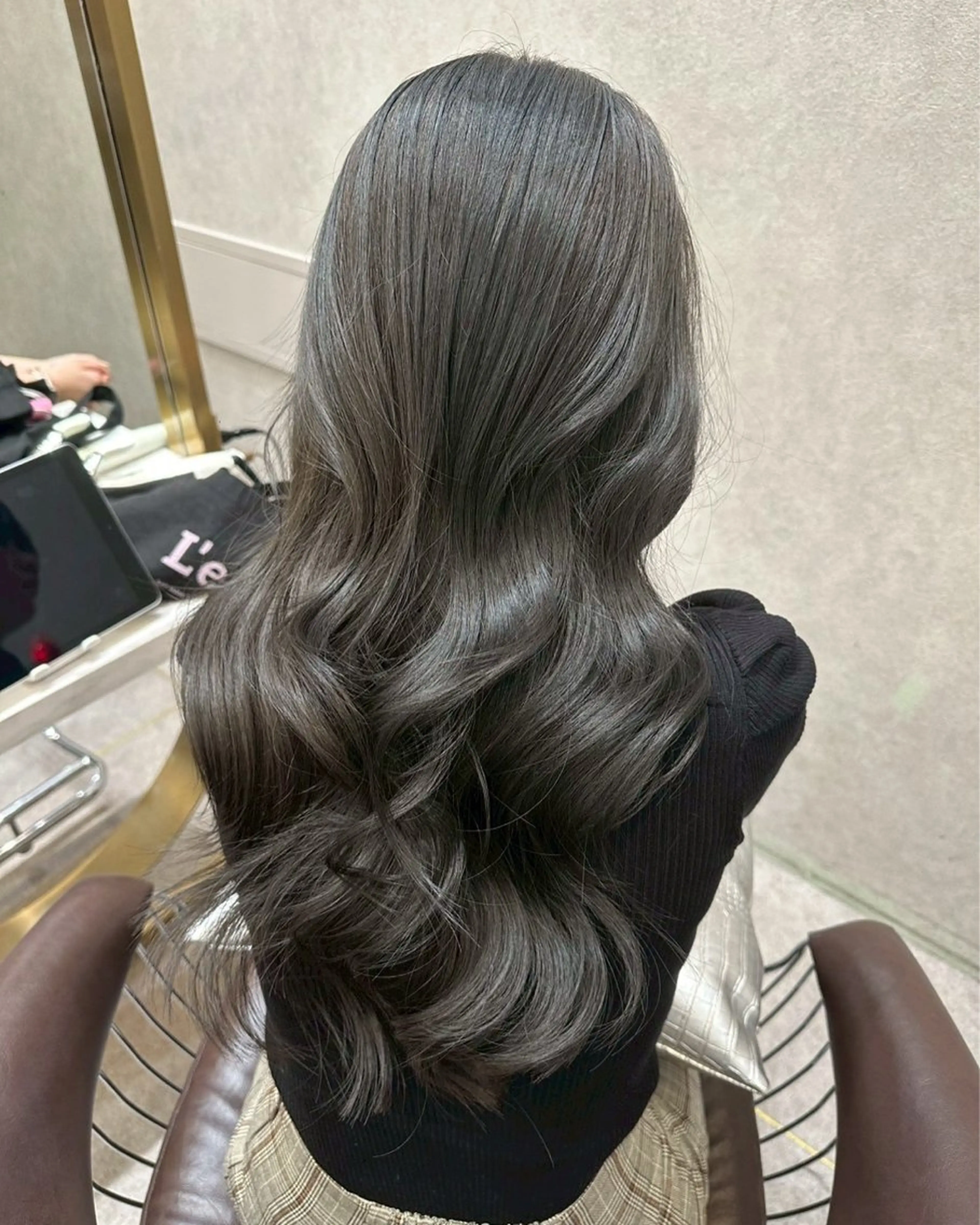 セミロング カラー 透明感カラー ボブ 顔まわりレイヤー 韓国風ヘア レイヤーカット 【美髪矯正) 縮毛矯正吉村　清志のヘアスタイル