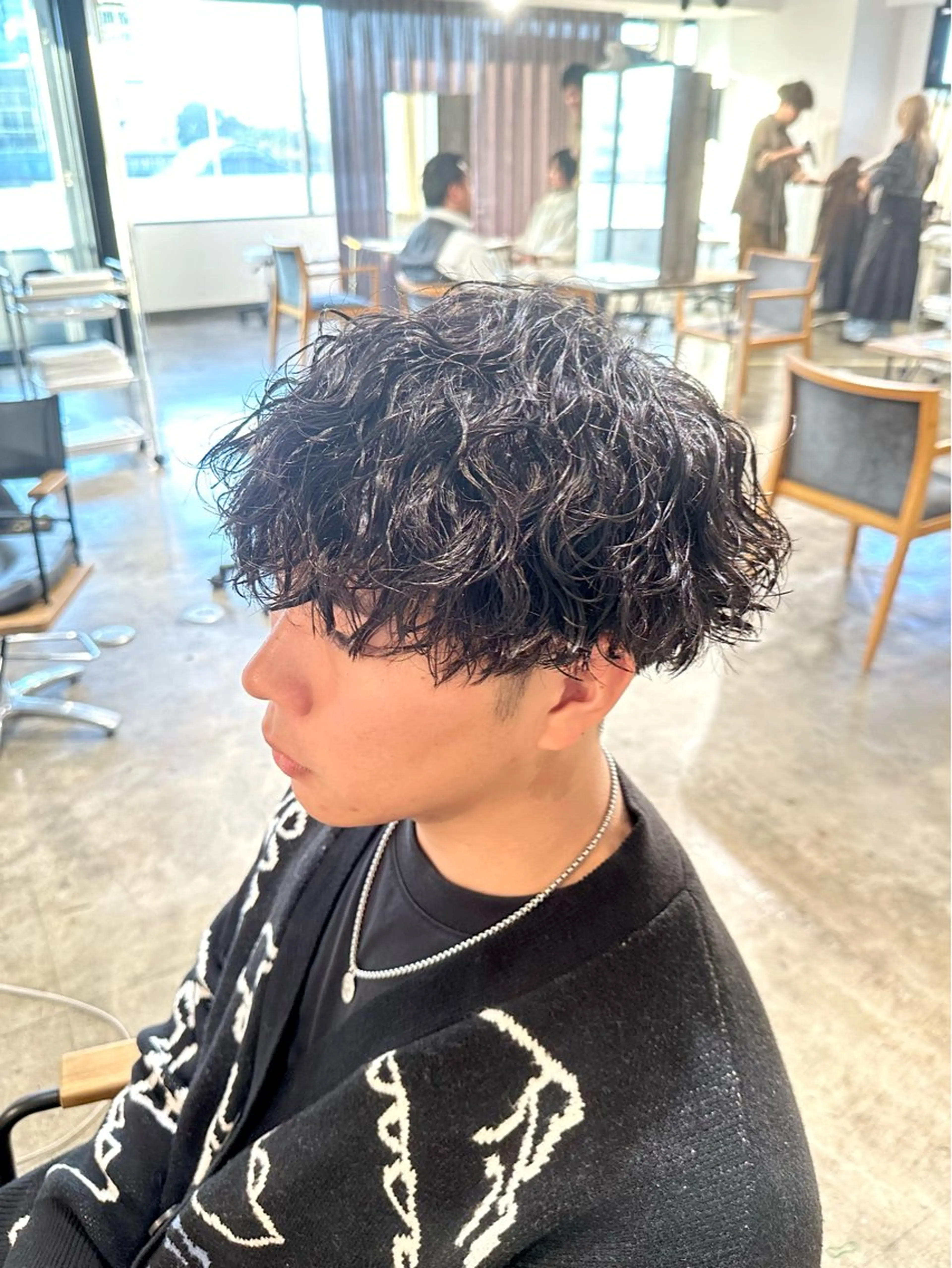 メンズ メンズパーマ 波巻きパーマ 骨格補正施術/メンズ 専門美容師/YUYAのヘアスタイル