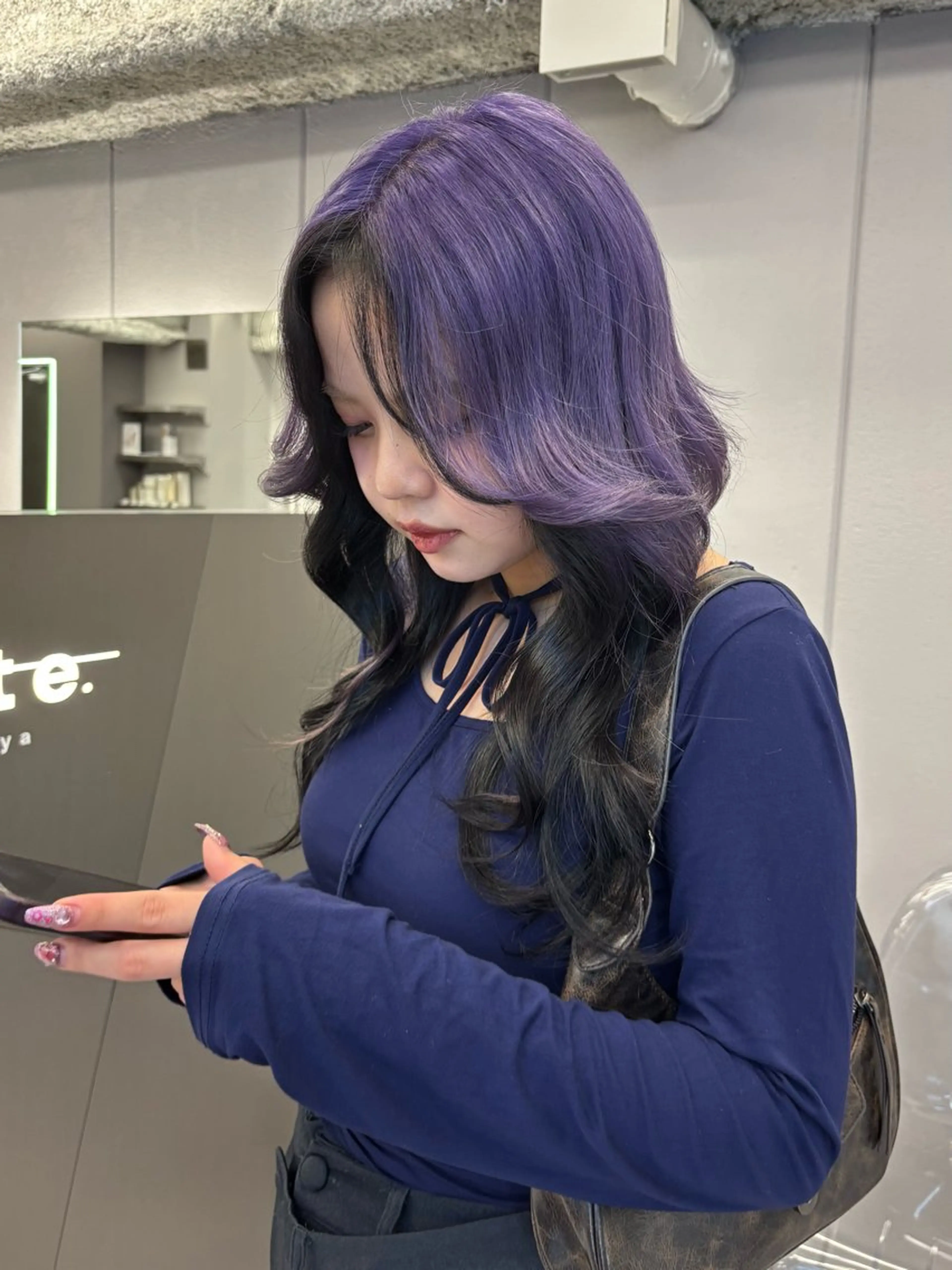 セミロング カラー インナーカラー ヘアカラー 名古屋/デザイン/ ブリーチ/松井亮磨のヘアスタイル