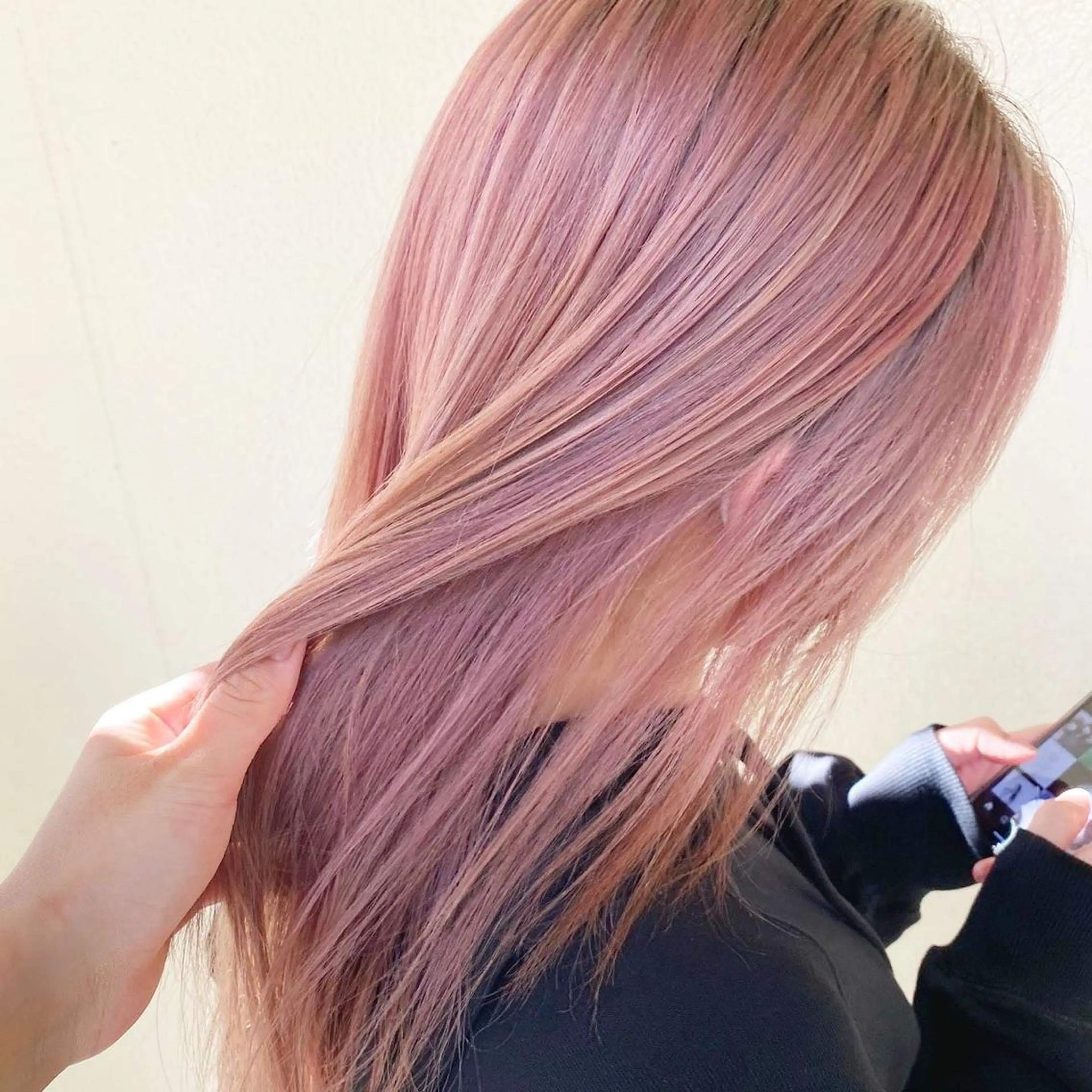 ミディアム ヘアカラー 河原 亮のヘアスタイル