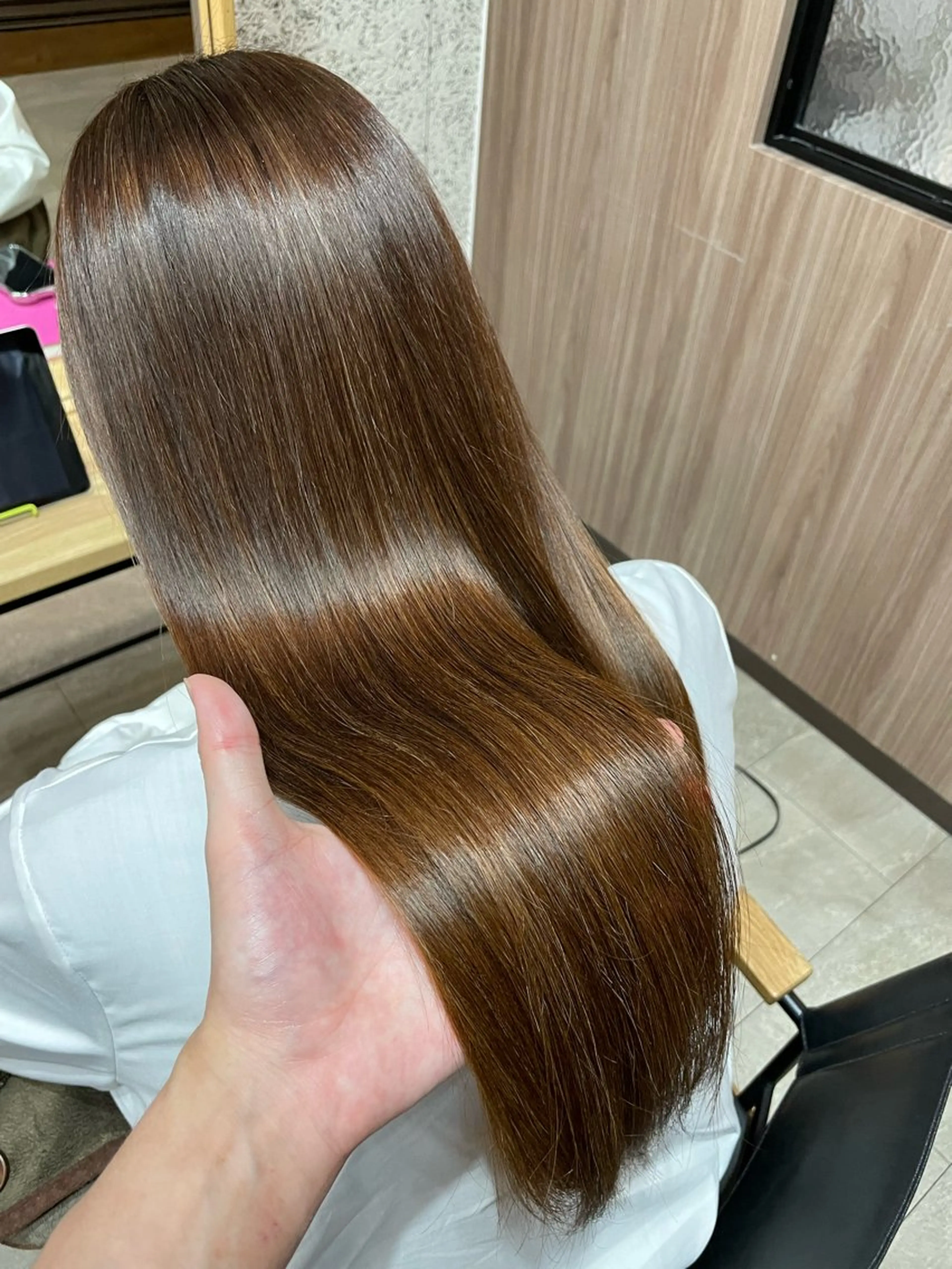 ロング カット 縮毛矯正 浅川 恵太のヘアスタイル