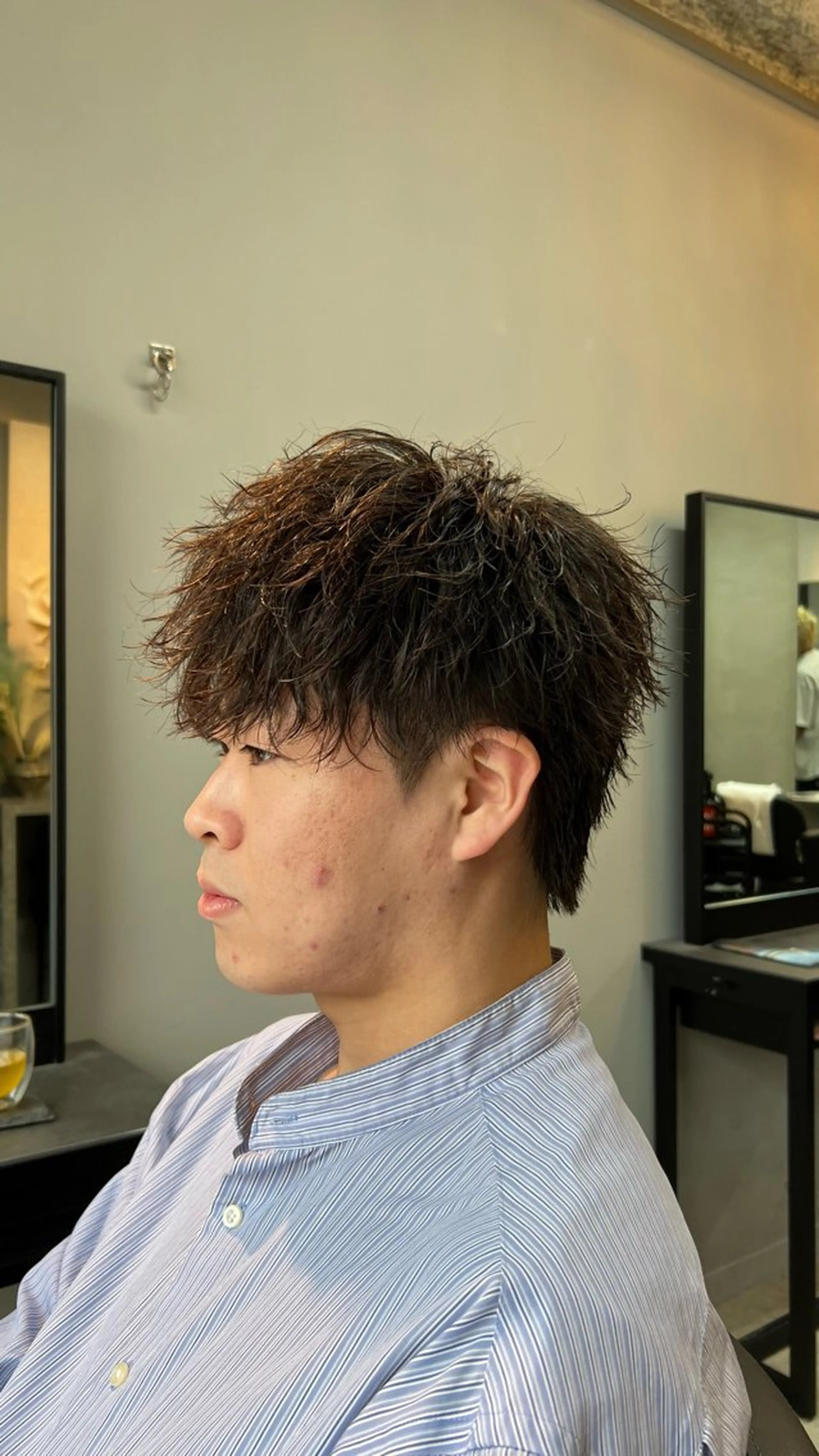 ショート パーマ メンズ マッシュ メンズパーマ ツイストスパイラルパーマ スパイラルパーマ Alo所属・💥メンズパーマ /表参道/モント💥のヘアスタイル