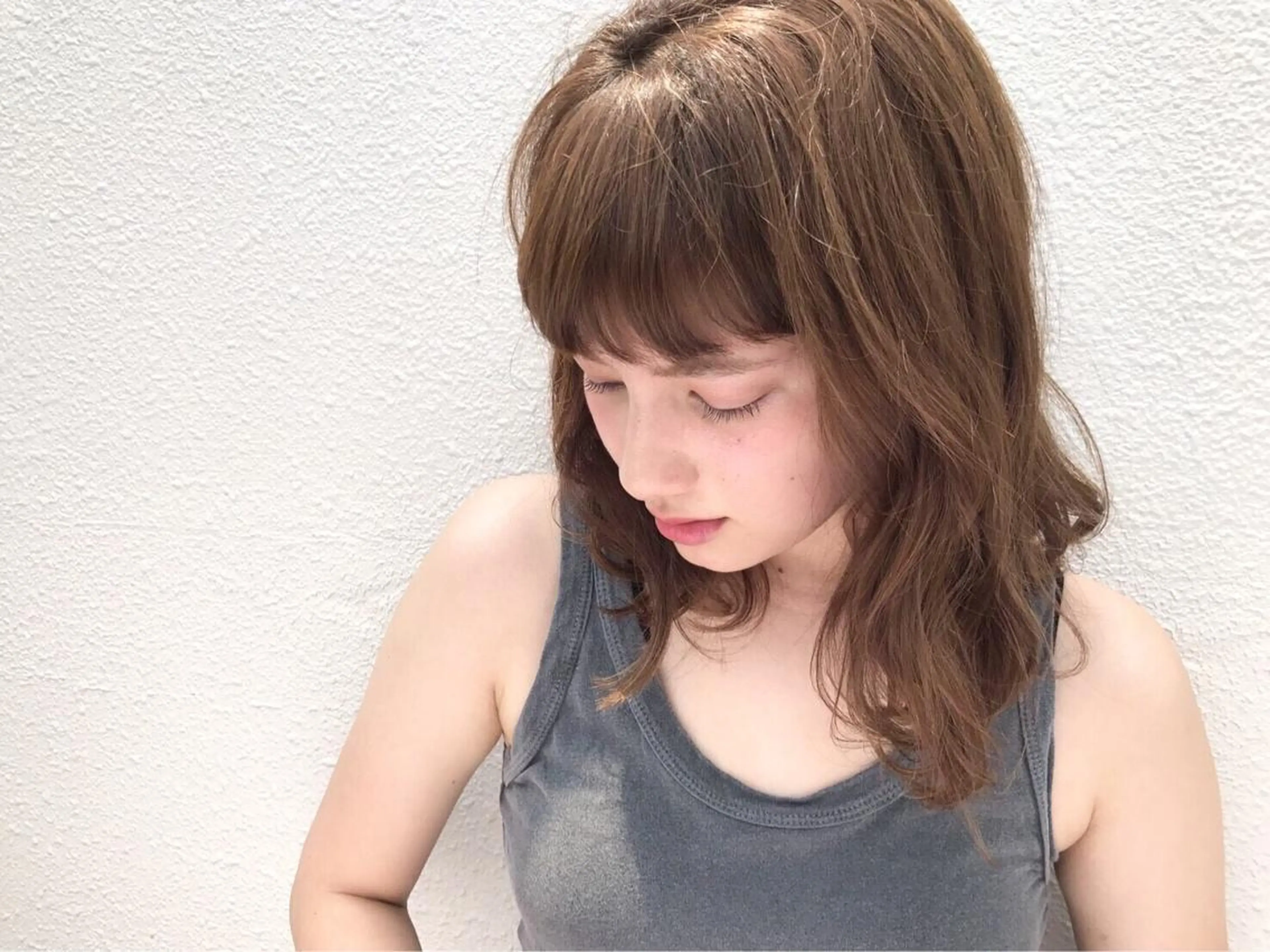 セミロング カラー パーマ ヘアアレンジ ネイル マツエク・マツパ O/ODER (official)のヘアスタイル