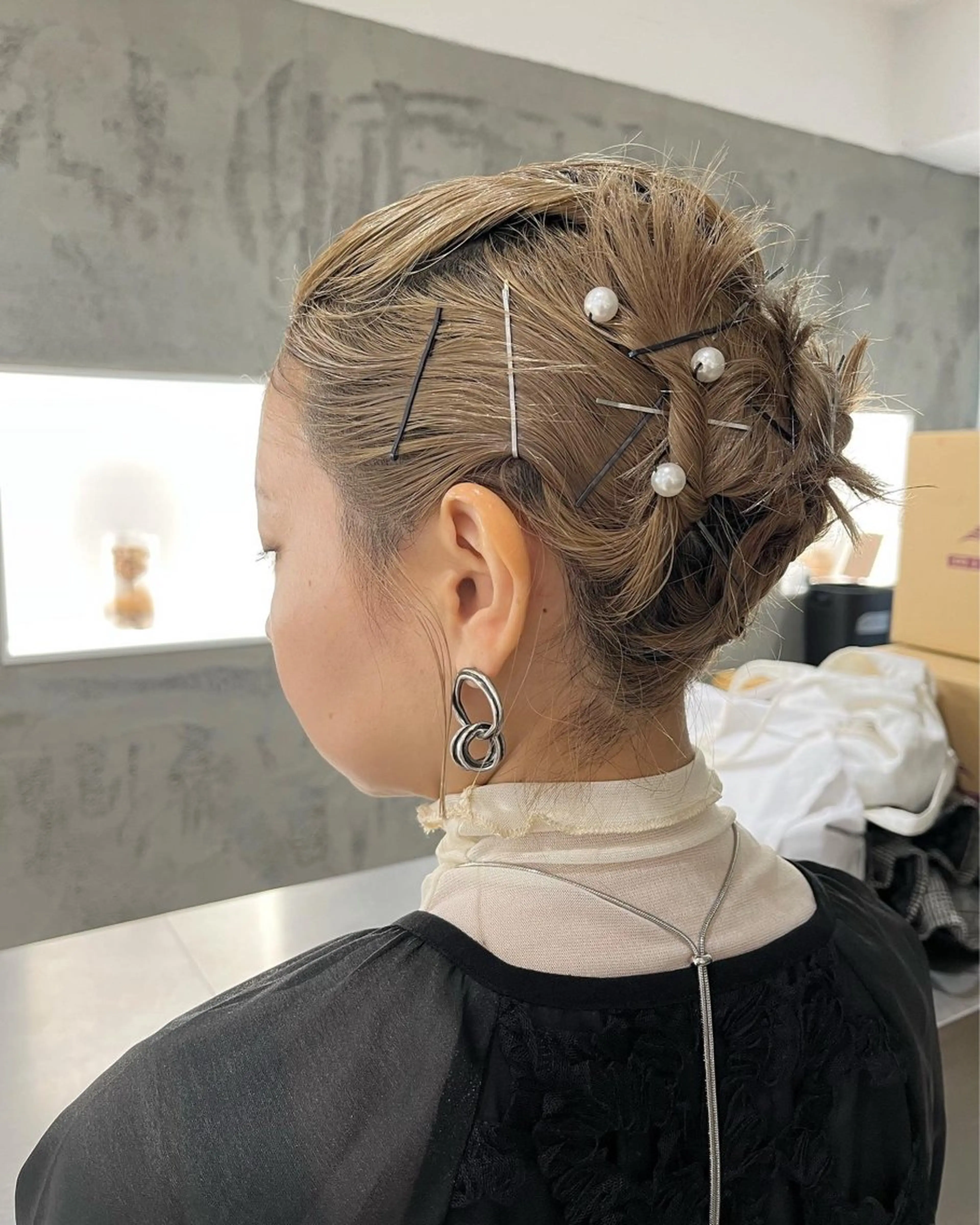 ショート ボブ ヘアセット ヘアアレンジ｜ 柔らかカラー｜🥥のその他イメージ