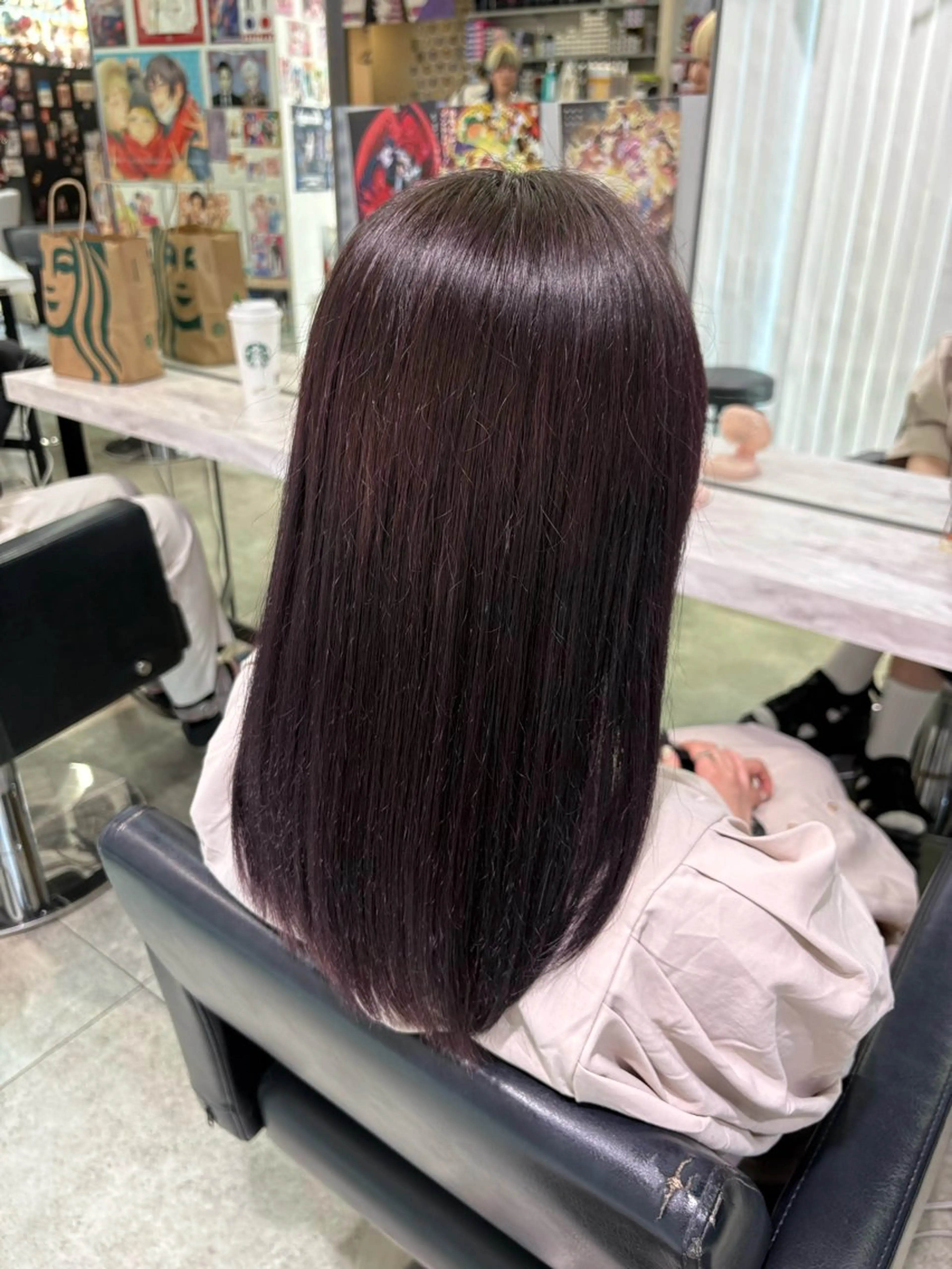 ロング カラー アッシュ ブルーカラー ブラウンカラー ディープラベンダー グレージュ ヘアカラー 推しカラー*.✦ ミク✦.*のヘアスタイル