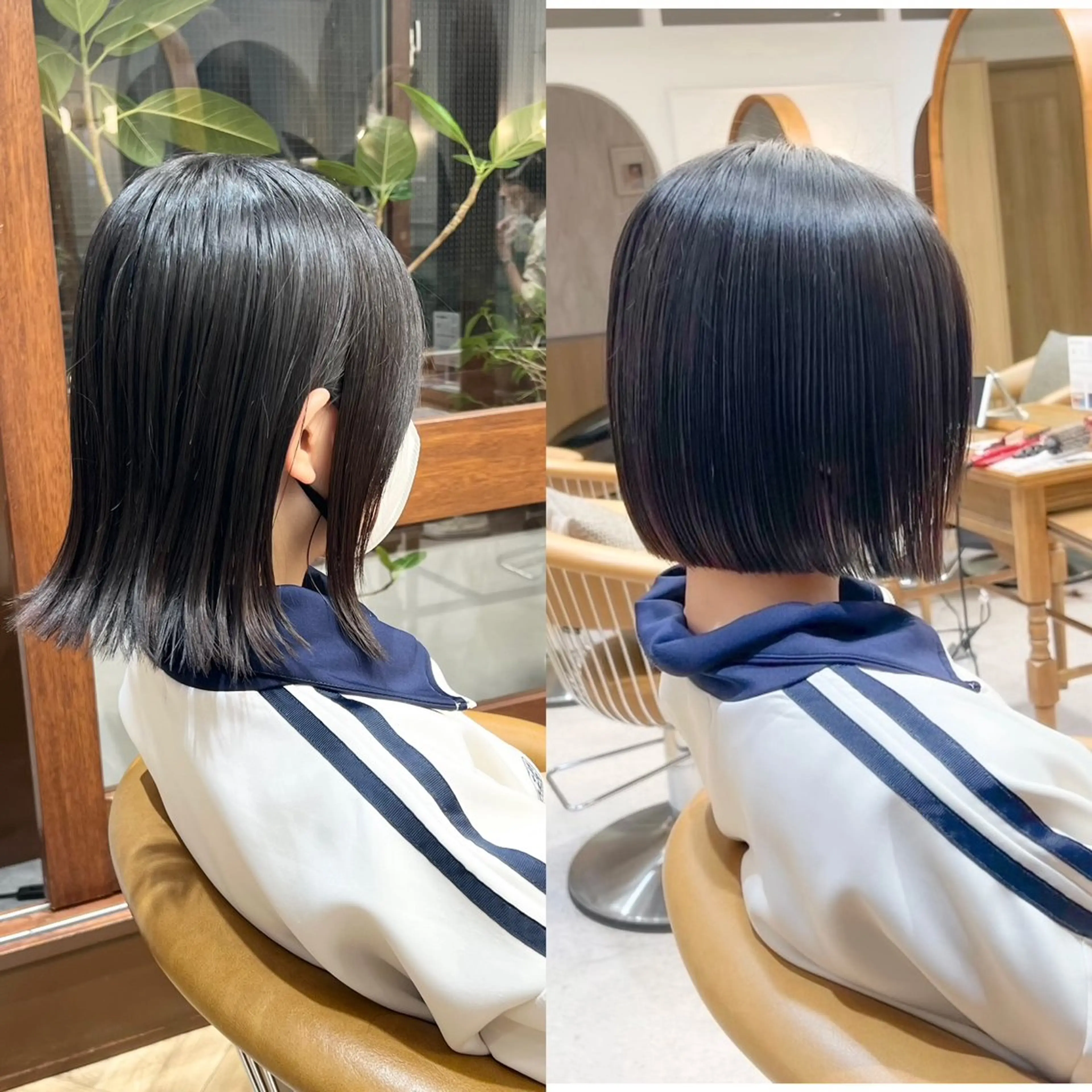 ショート カット 縮毛矯正 トリートメント ボブ/縮毛矯正/ 高嶋 優のヘアスタイル