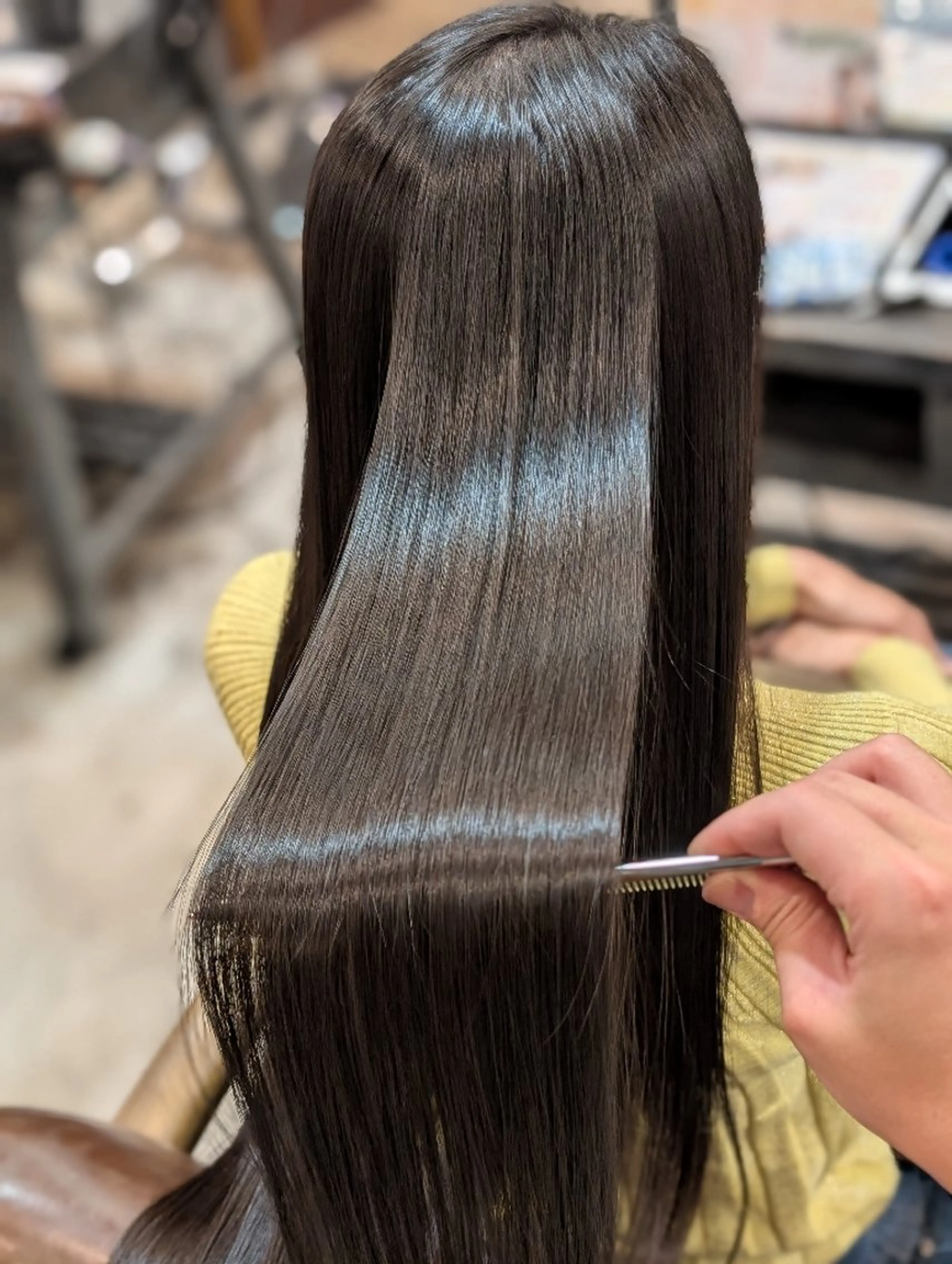 ロング 縮毛矯正 美髪矯正/縮毛矯正/ 髪質改善/店長 山下のヘアスタイル