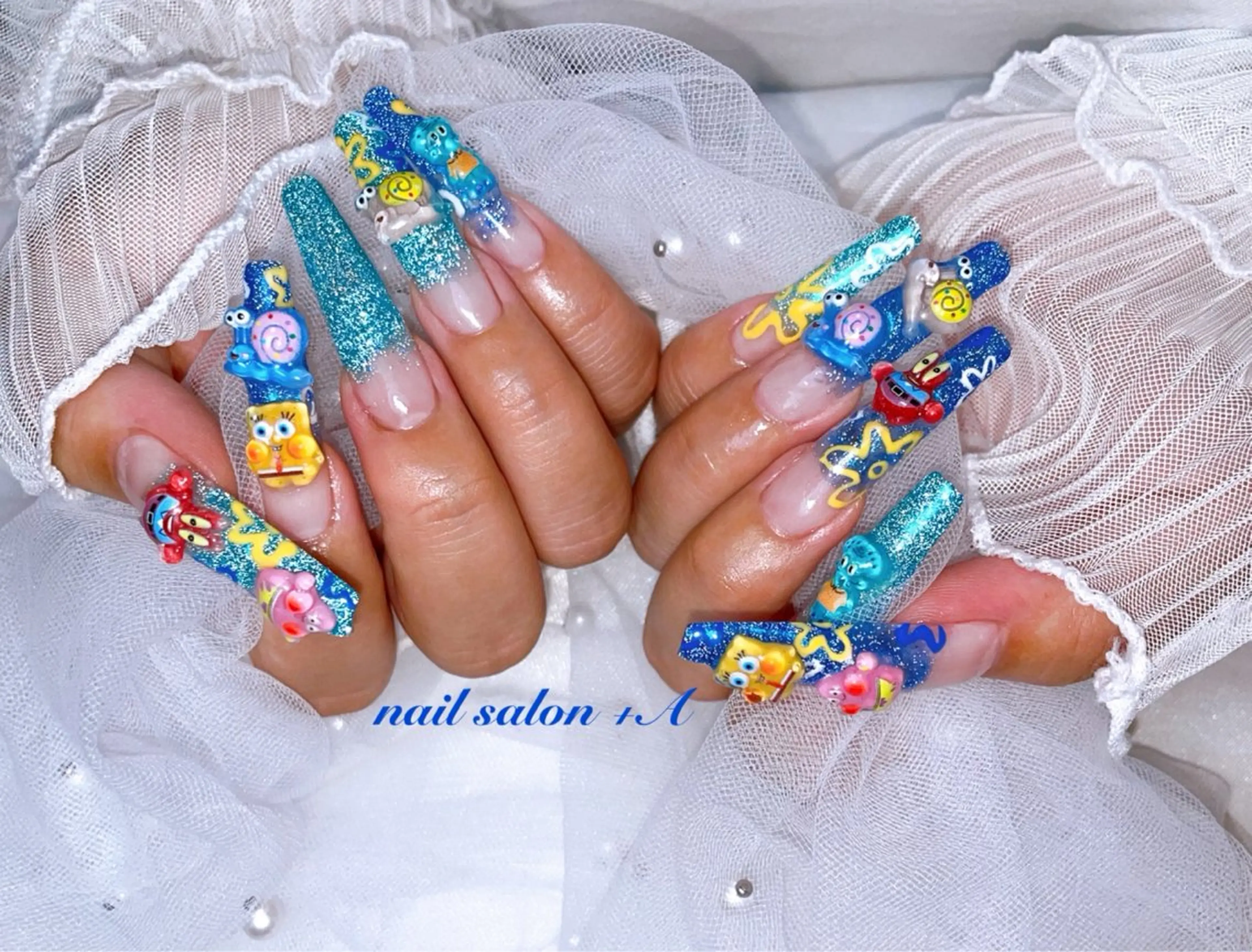 ロング ハンドネイル nail salon +A所属・Nail Salon +Aのネイルデザイン
