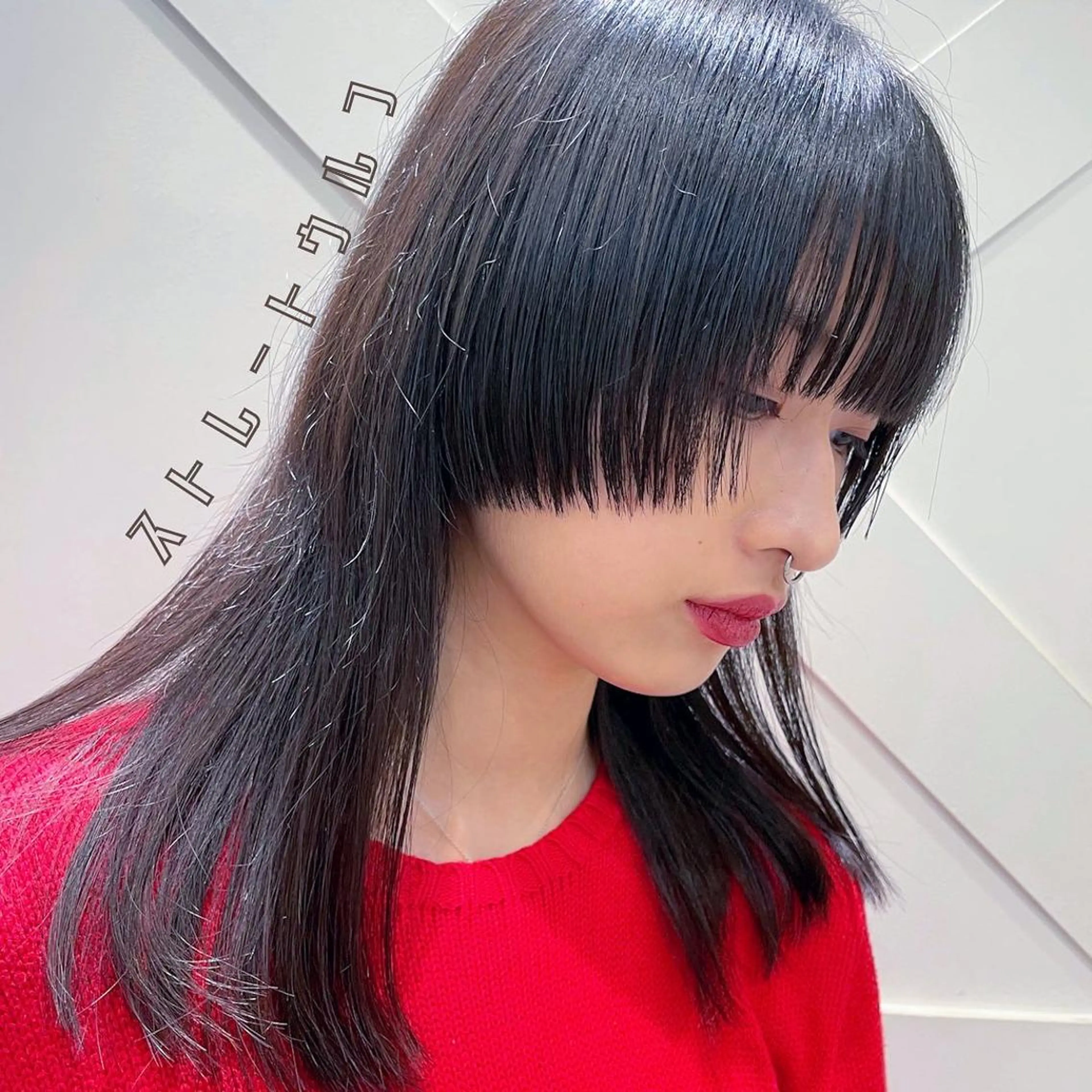 セミロング カラー ハッシュカット 姫カット ウルフカット 🌺ウルフカット職人 新垣渚🐺のヘアスタイル