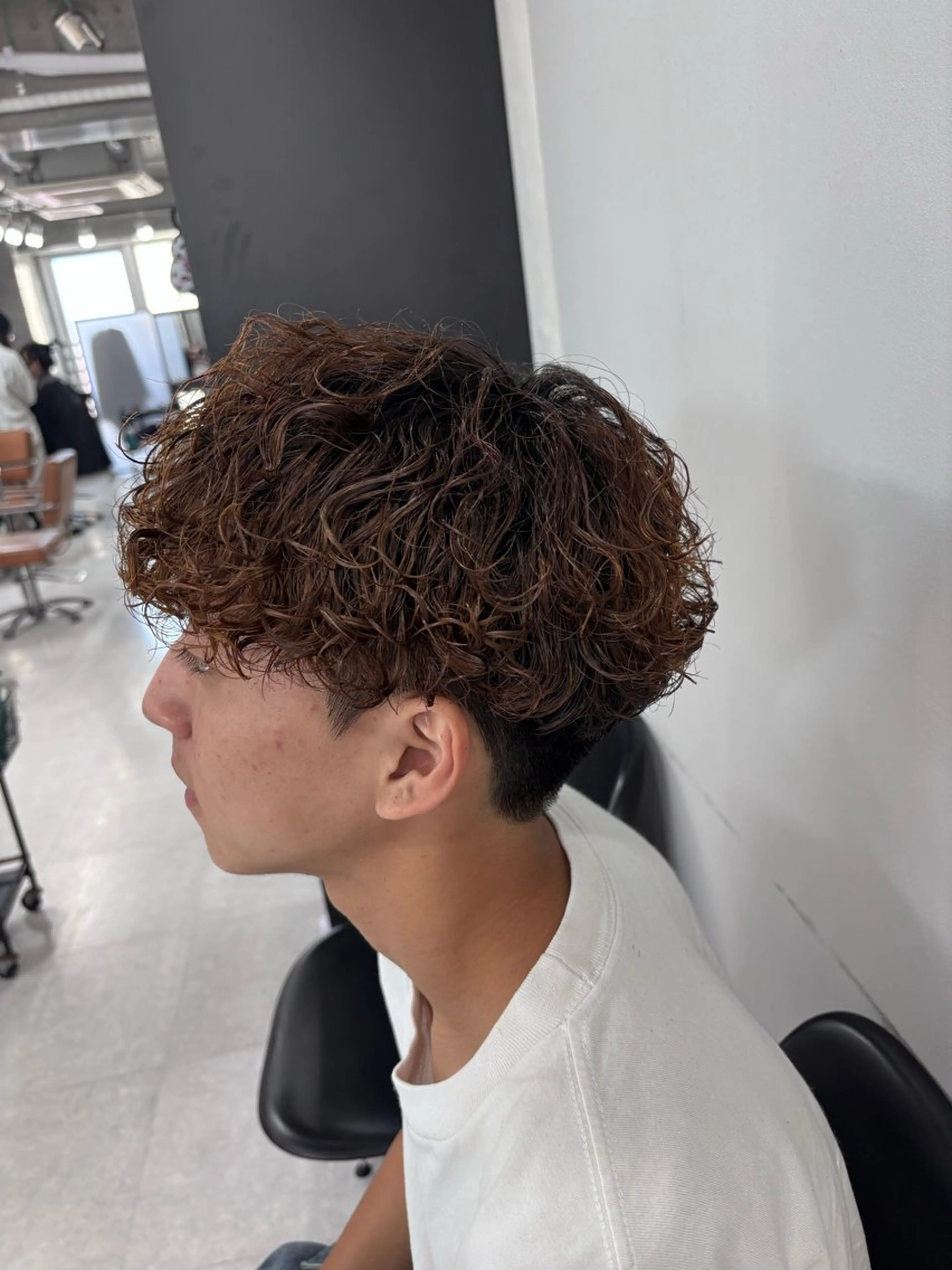 パーマ メンズ カット パーマ 美容研究所 🇰🇷yutoのヘアスタイル
