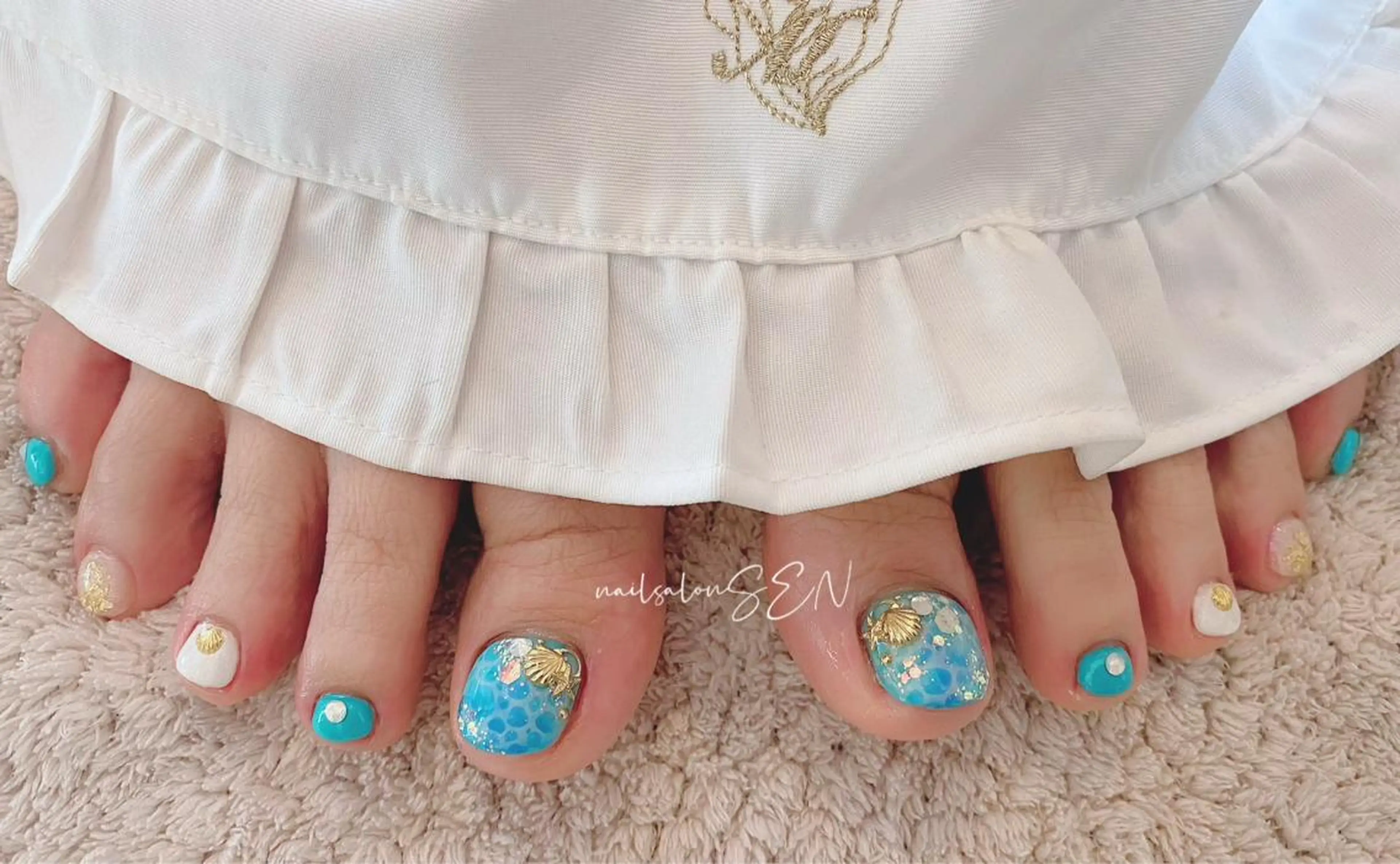 ネイル フットネイル 夏ネイル フットネイル nailsalonsen所属・nail salon SENのネイルデザイン