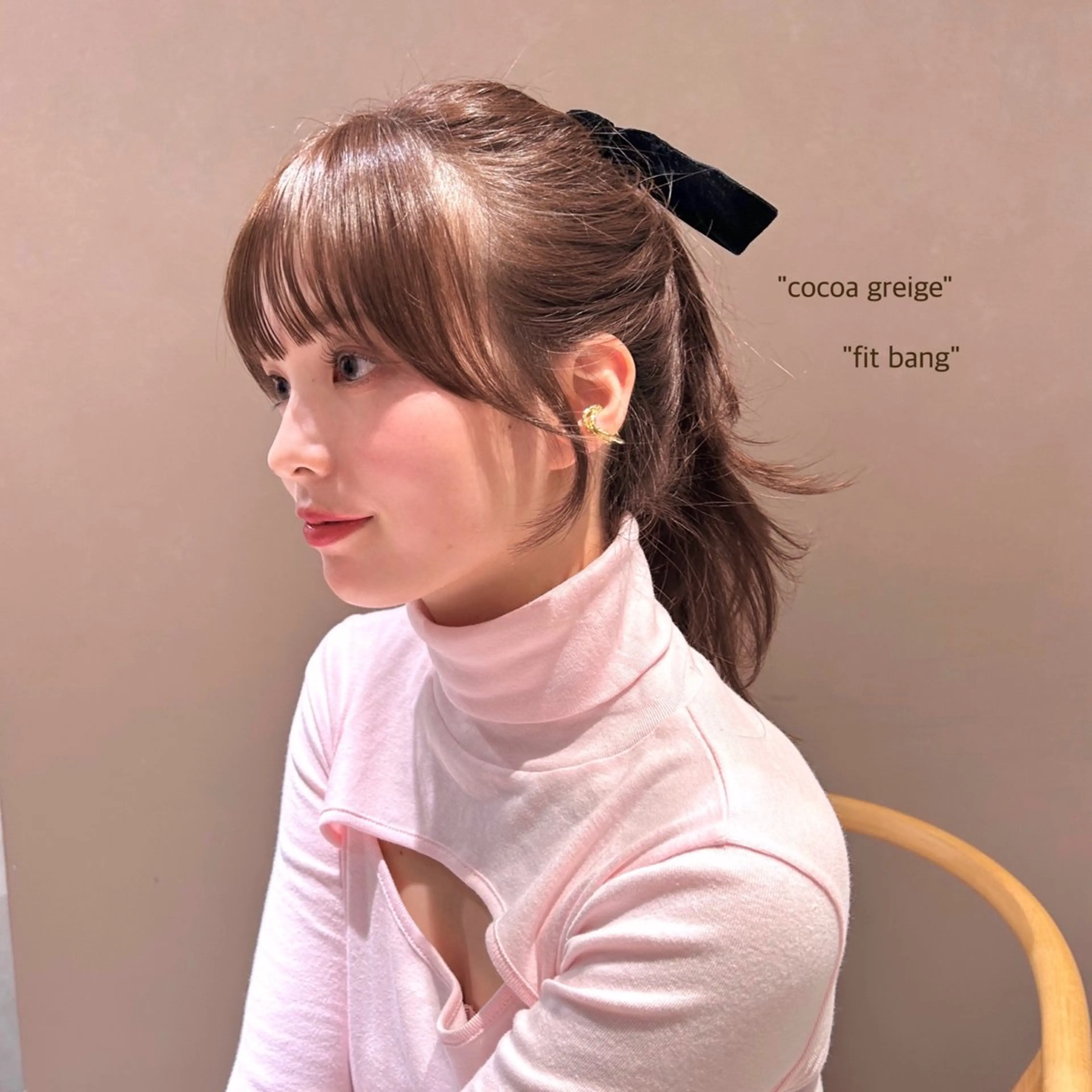 ロング 顔周りカット ミディアムヘア Chifumiのヘアスタイル