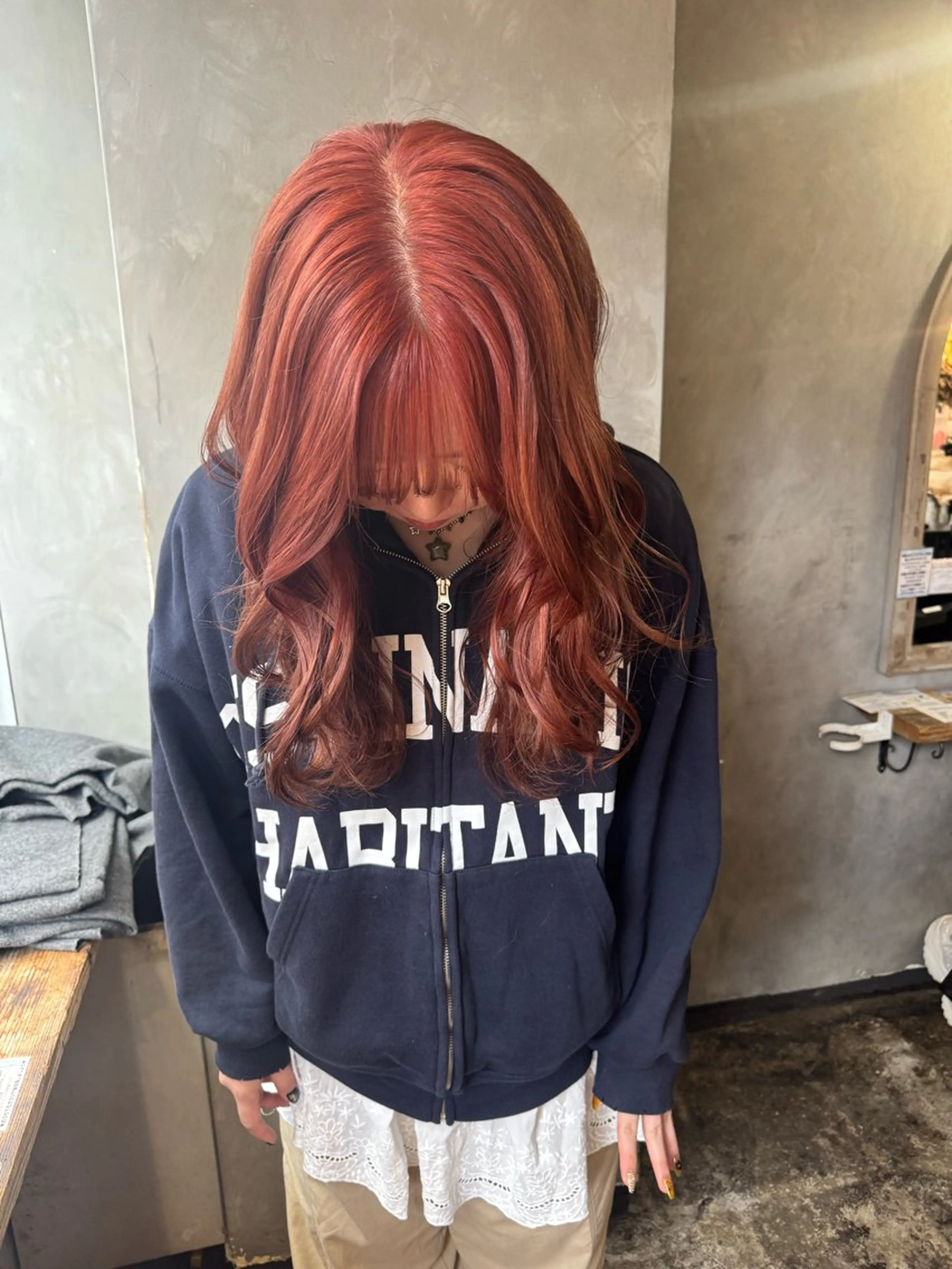 ロング カラー カット ヘアカラー クキノケイカ /暖色カラーのヘアスタイル