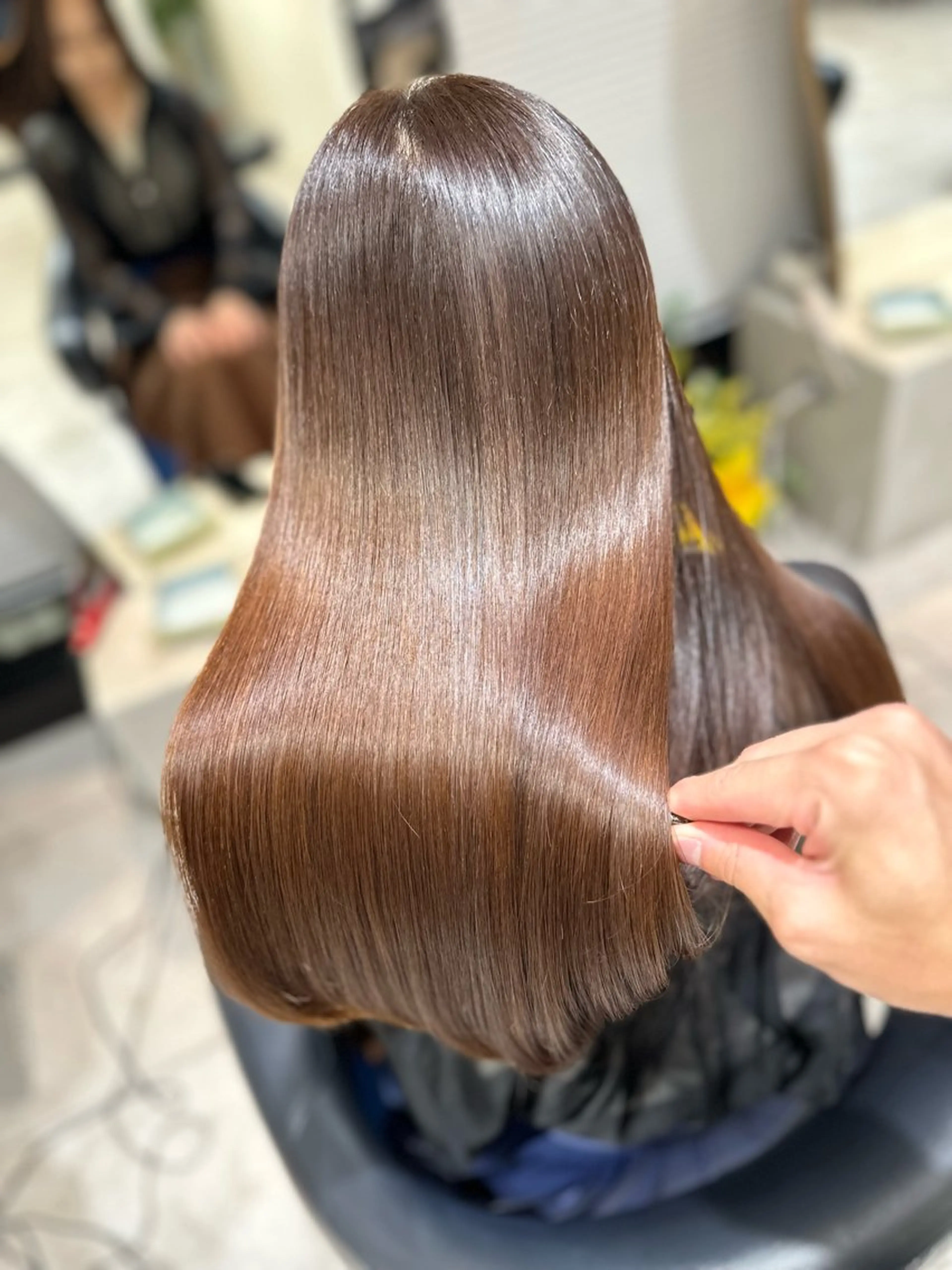 ロング パーマ 縮毛矯正 トリートメント 🫧美髪縮毛矯正🫧 横山 遥のヘアスタイル