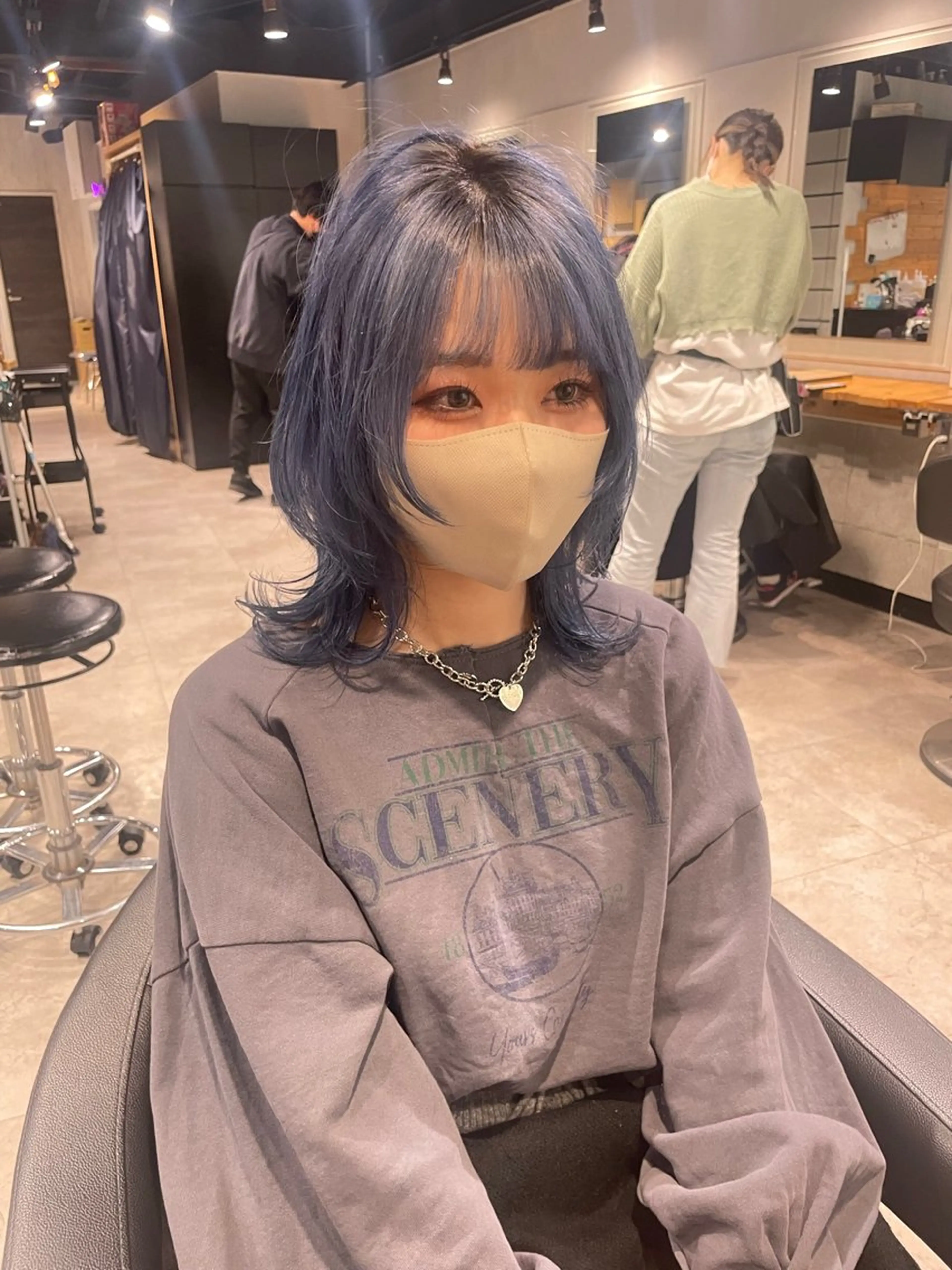ミディアム カラー カット ヘアカラー トリートメント ヘッドスパ ヘアセット 🦋ハイトーンボブ ショート🦋トシキのヘアスタイル