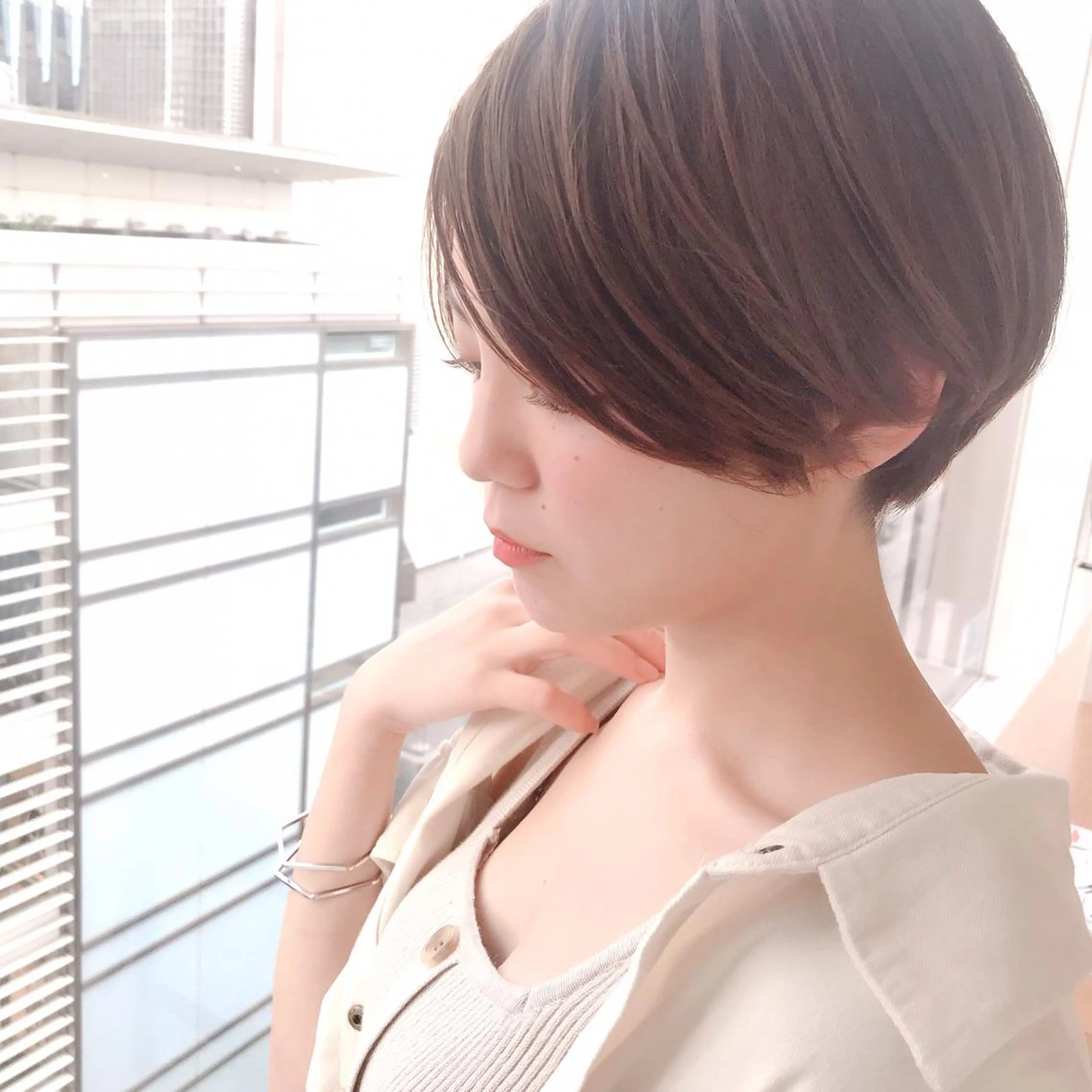 ショート カット パーマ トリートメント イメチェンカット✂️ 錦糸町佐藤店長のヘアスタイル