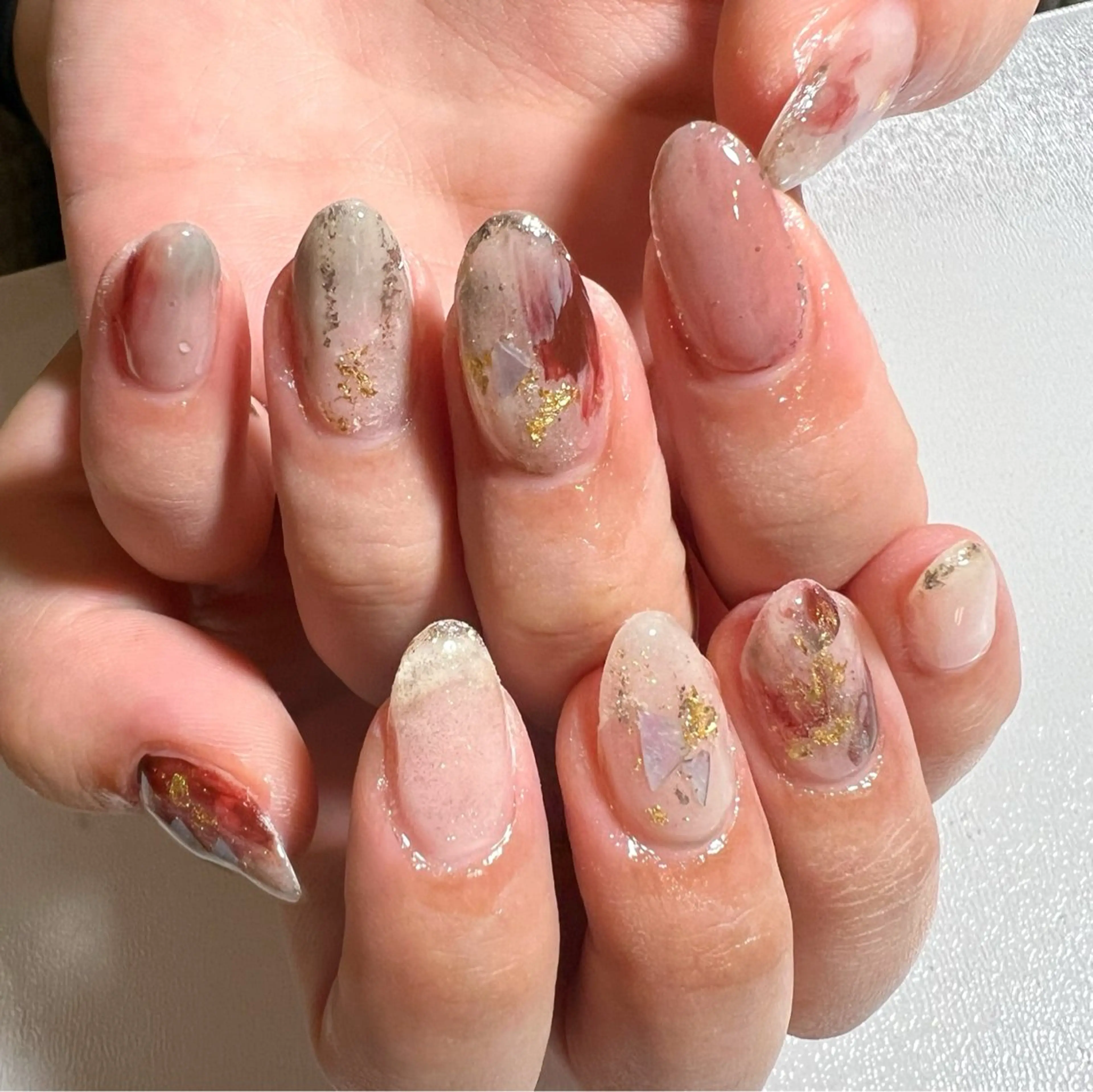 ネイル ニュアンスネイル ハンドネイル private salon mieのネイルデザイン
