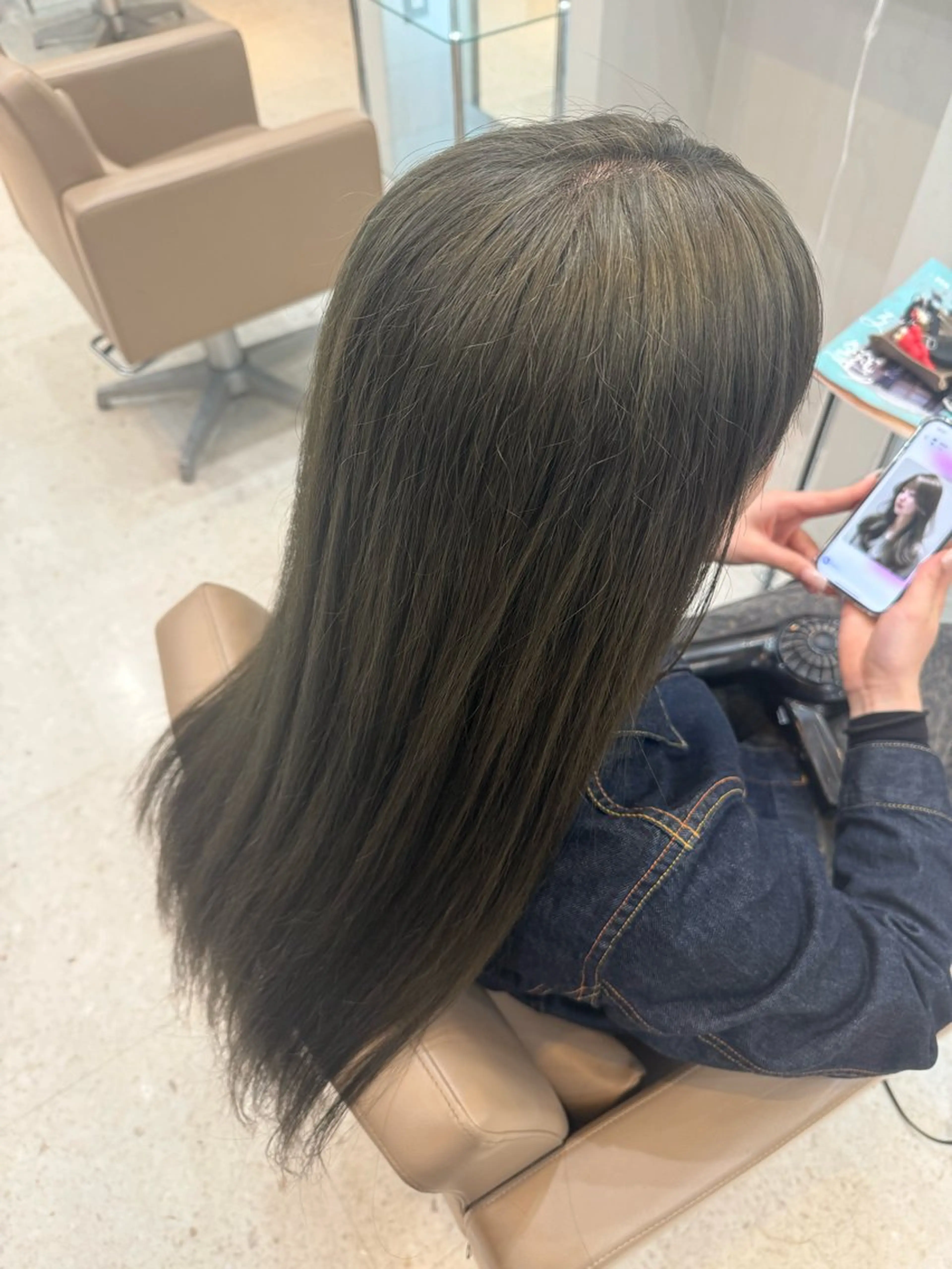 ロング カラー 壱岐 祥一朗のヘアスタイル
