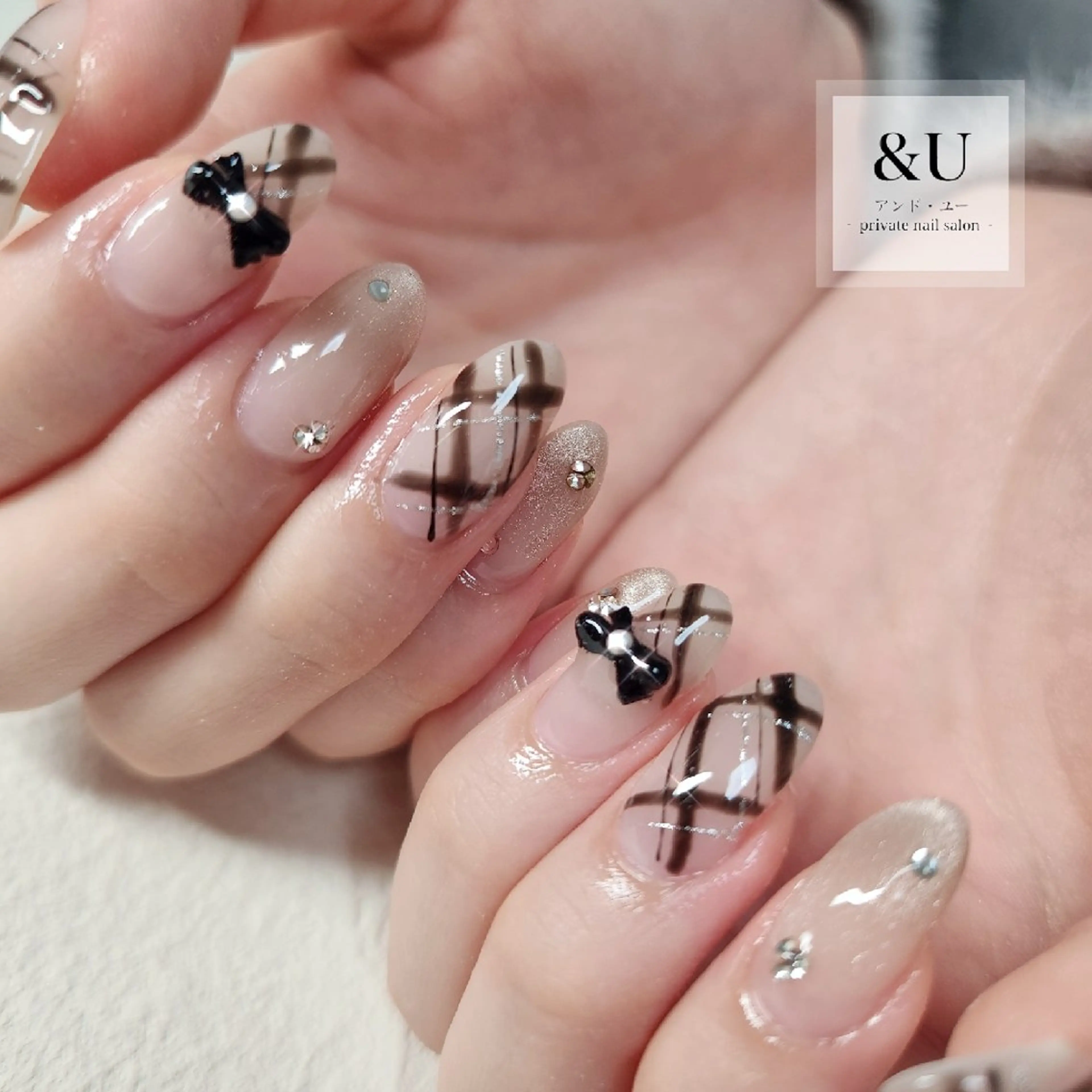 ネイル ロングネイル 持ち込み ハンドネイル ＆Ｕ (アンド・ユー)のネイルデザイン