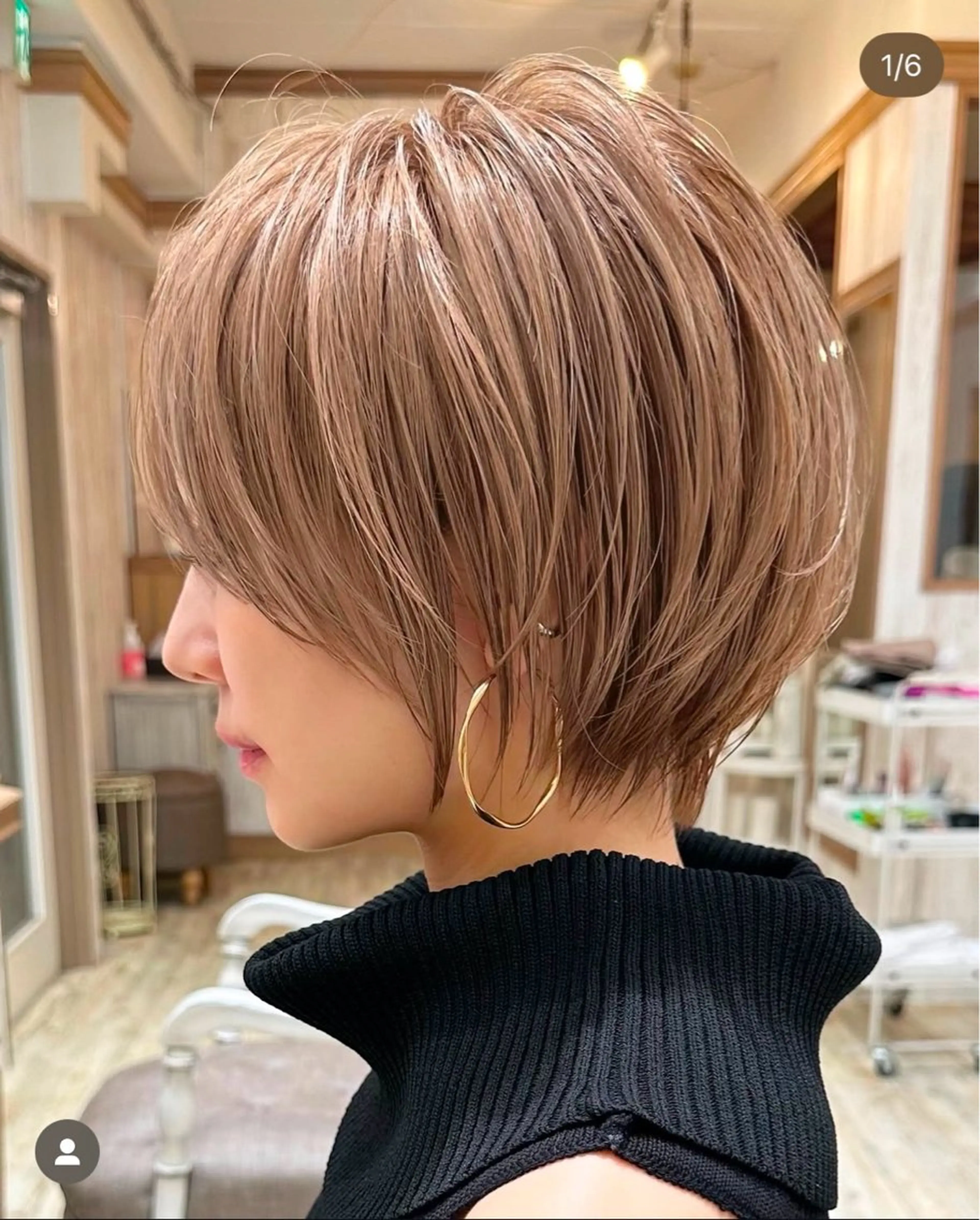 ショート 髪質改善 ショートヘア トリートメント くびれショート/パー マ/🐬永井瑠栞🐬のヘアスタイル