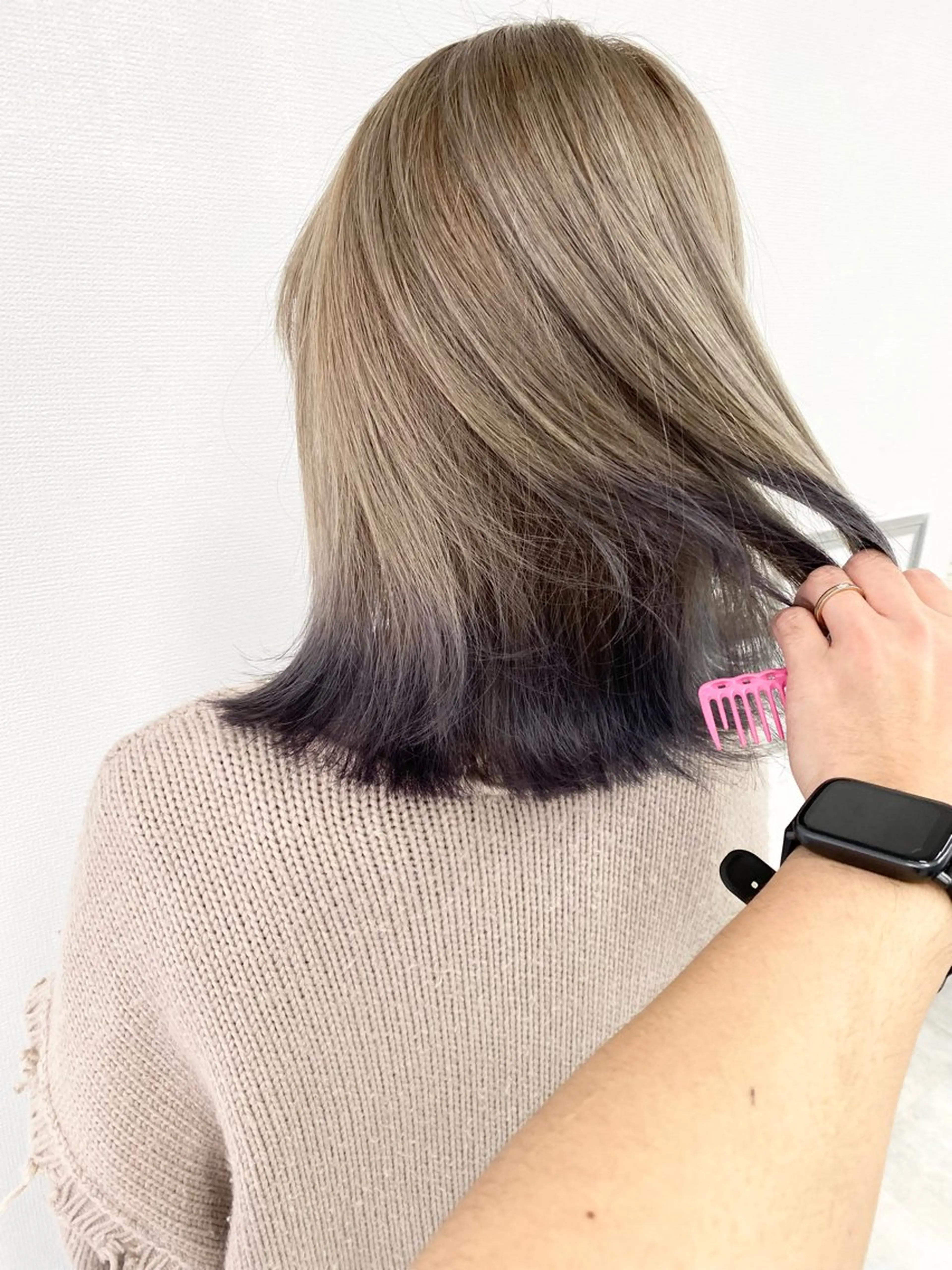 ミディアム ミルクティーカラー 🌈店長クボのヘアスタイル