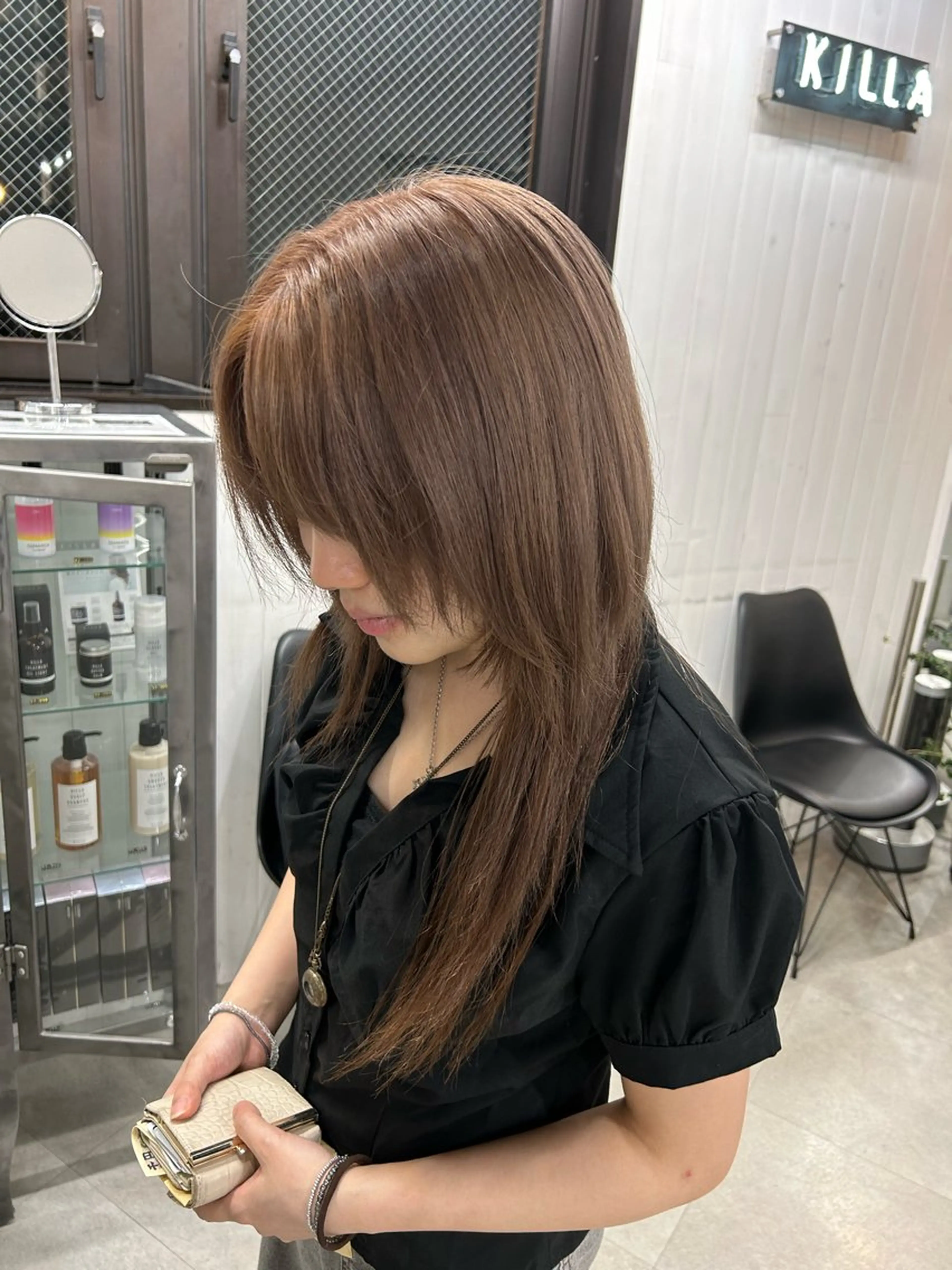 ロング ヘアカラー ﾔﾏﾅｶ ﾘﾘｶ🫐 寒色系ｶﾗｰ🫐のヘアスタイル
