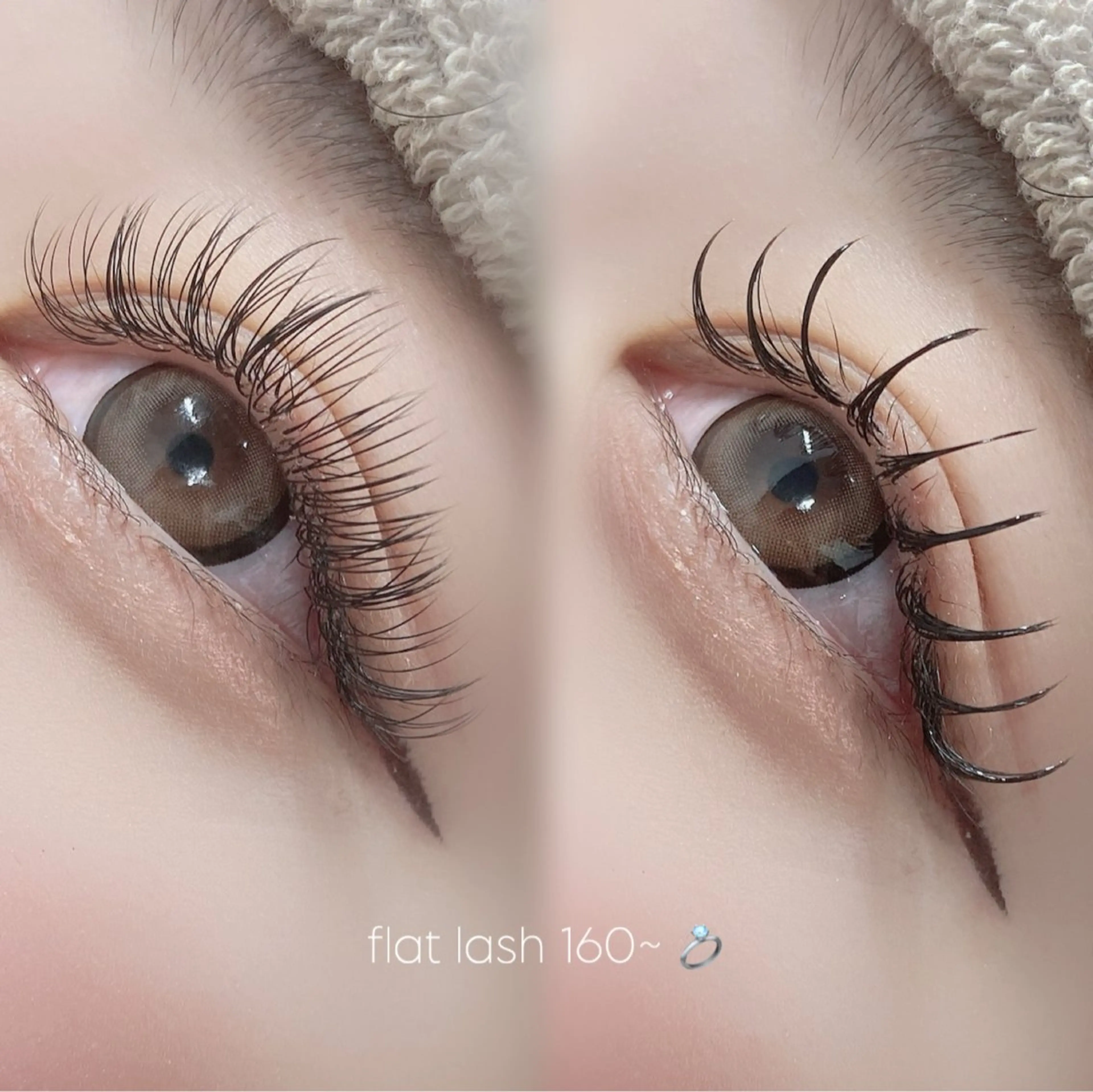 マツエク・マツパ 束感まつ毛 フラットラッシュ eye 梨花のマツエク・マツパデザイン