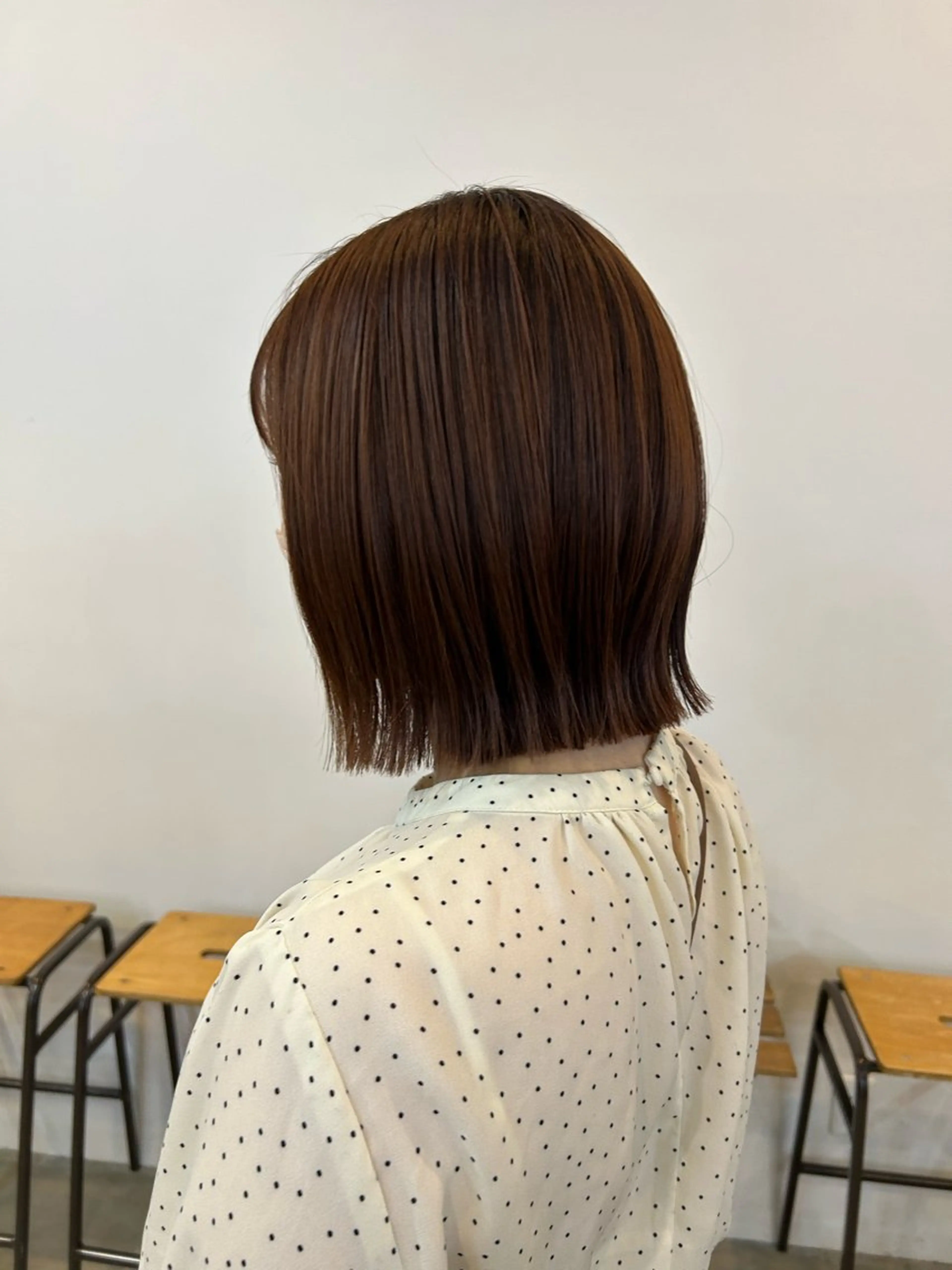 ショート 切りっぱなしボブ ボブ 外ハネヘア plus HAIR いずみのヘアスタイル