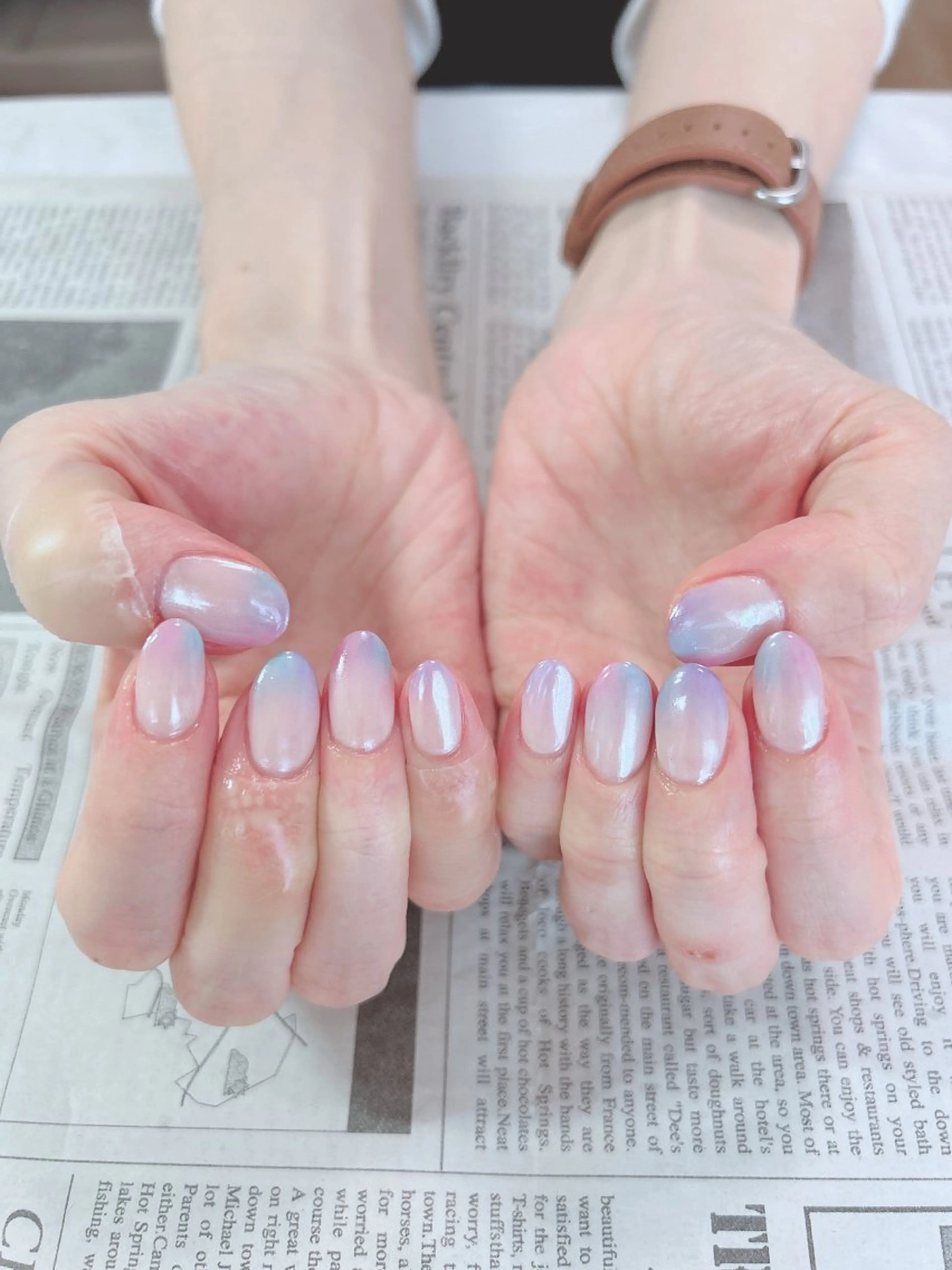 ネイル ミラーネイル ハンドネイル ハンドケア 森山 舞のネイルデザイン