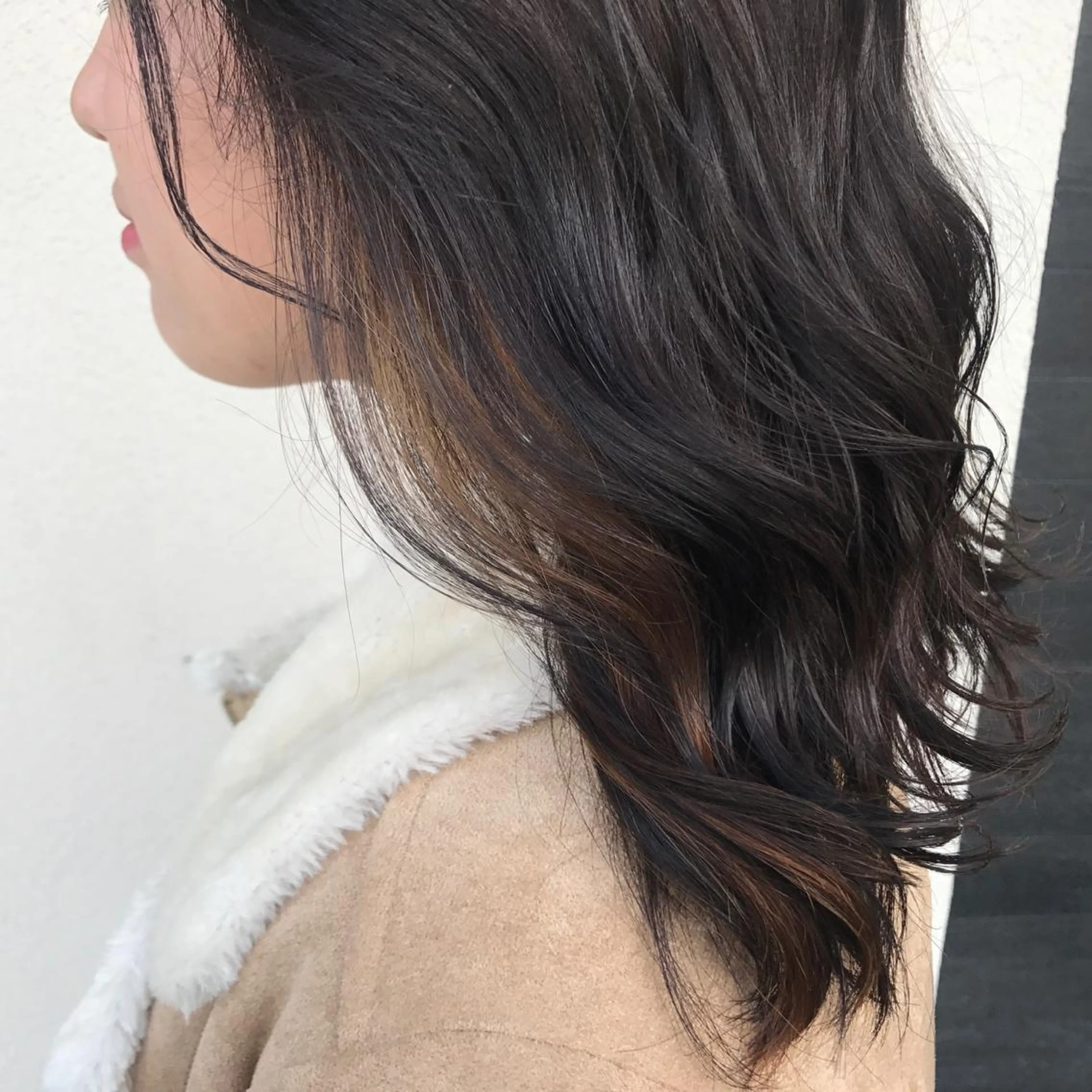 ミディアム カラー 中村 瑞希のヘアスタイル