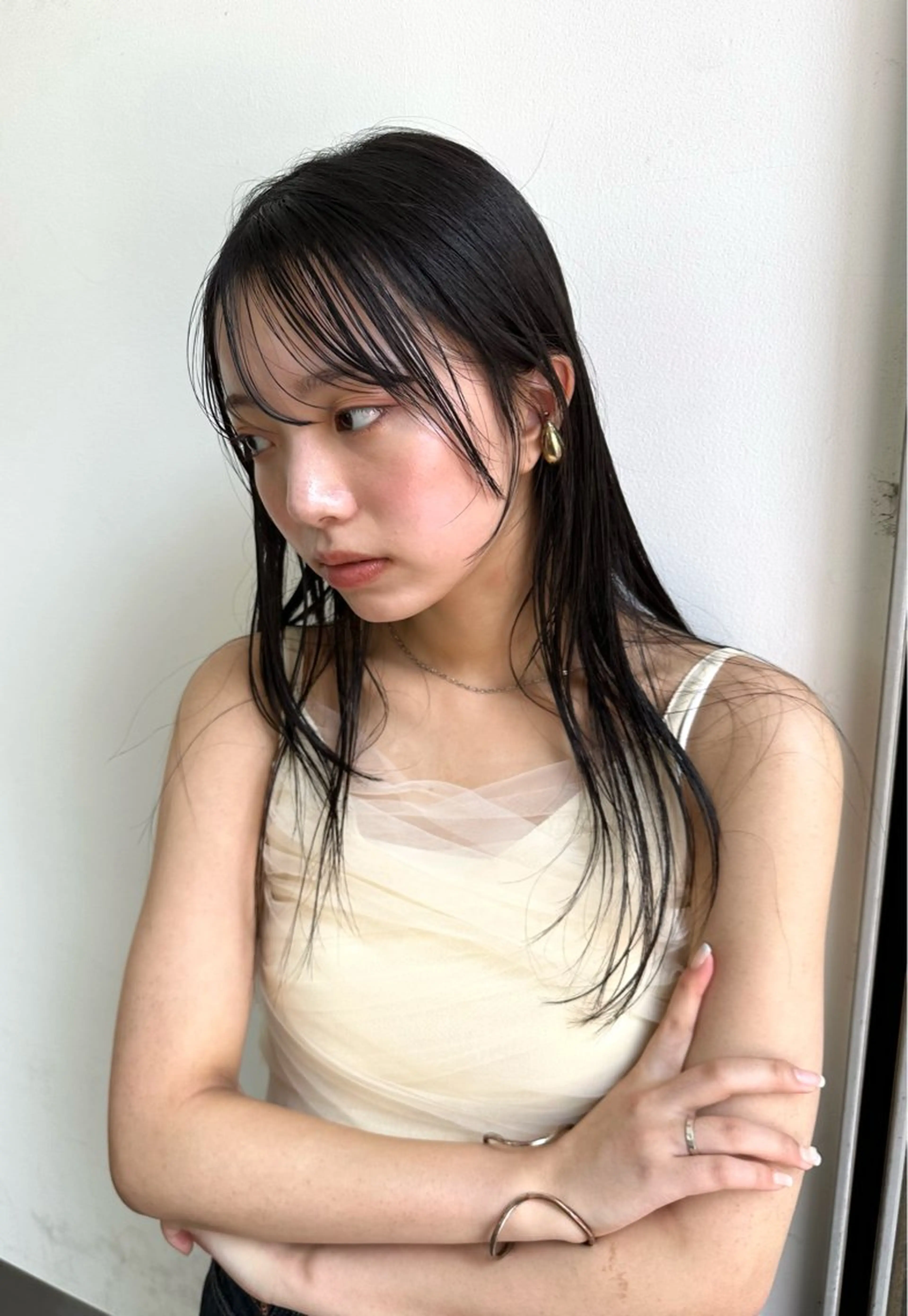 ロング レイヤーカット 政木 彩香のヘアスタイル