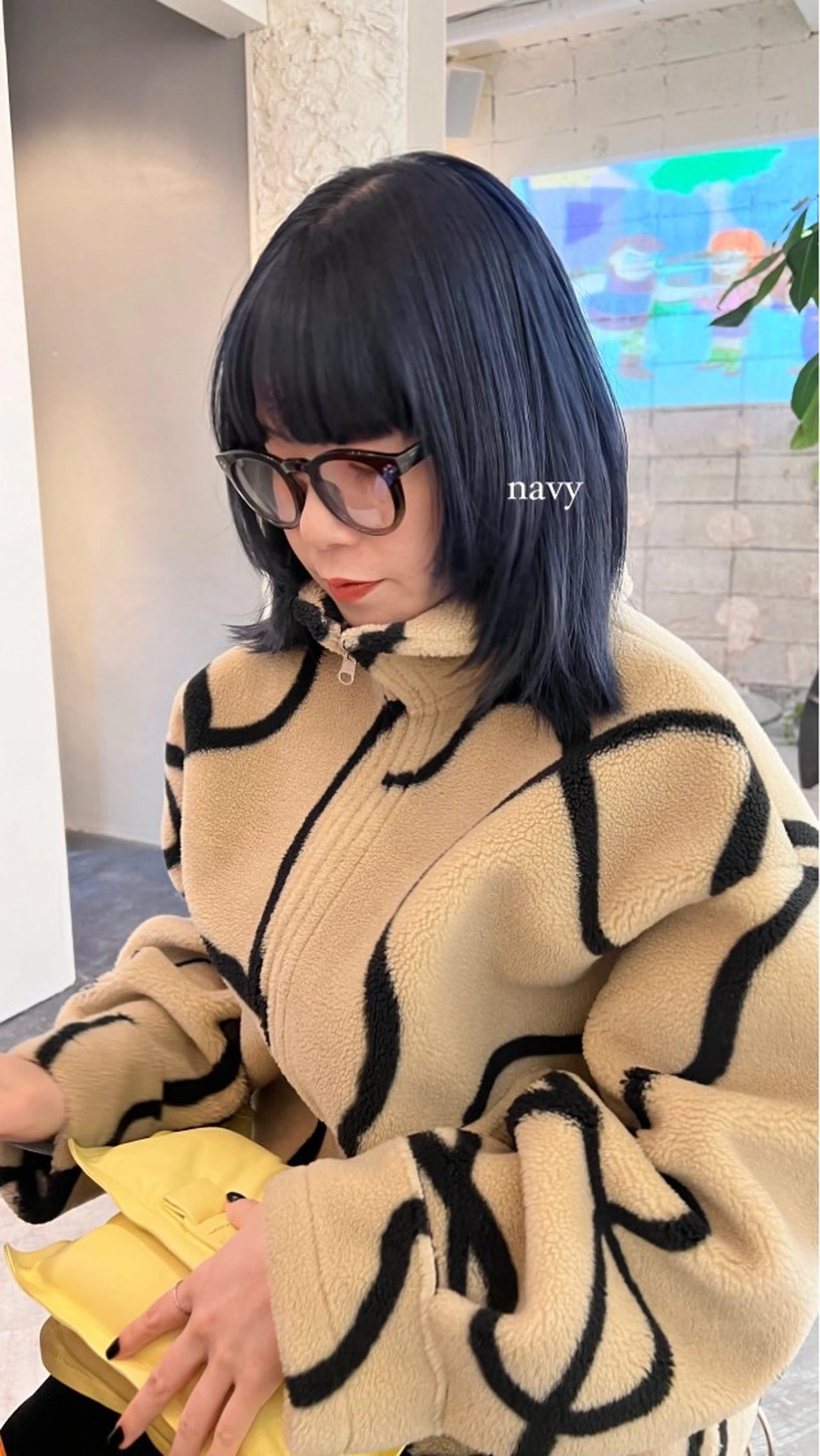 セミロング カラー haco＋所属・圧倒的デザイン力 店長🎨RENAのヘアスタイル