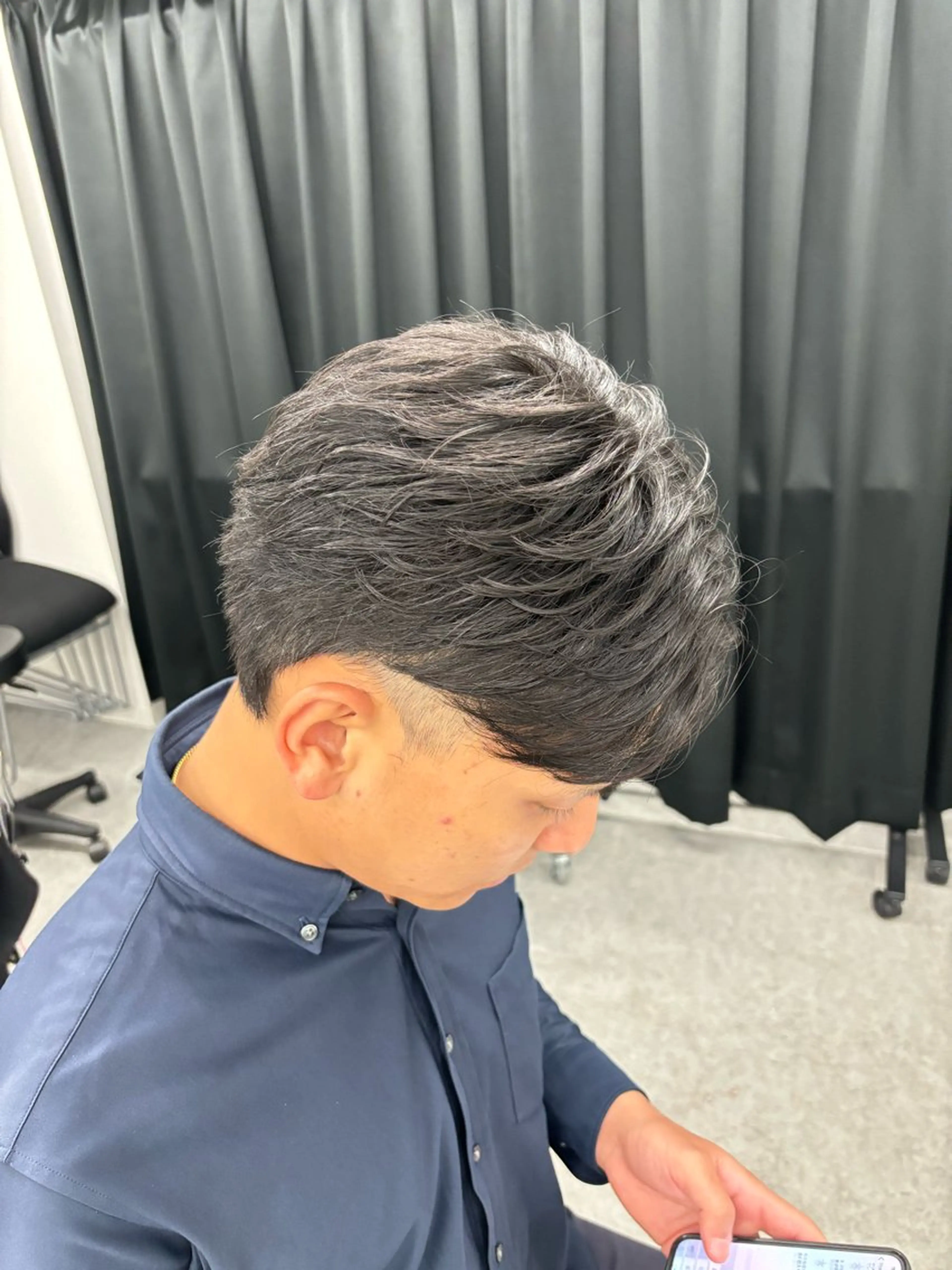 ショート メンズ カット ヘッドスパ ヘアセット 透明感ハイトーン☁️ 斗和🫧天神のヘアスタイル