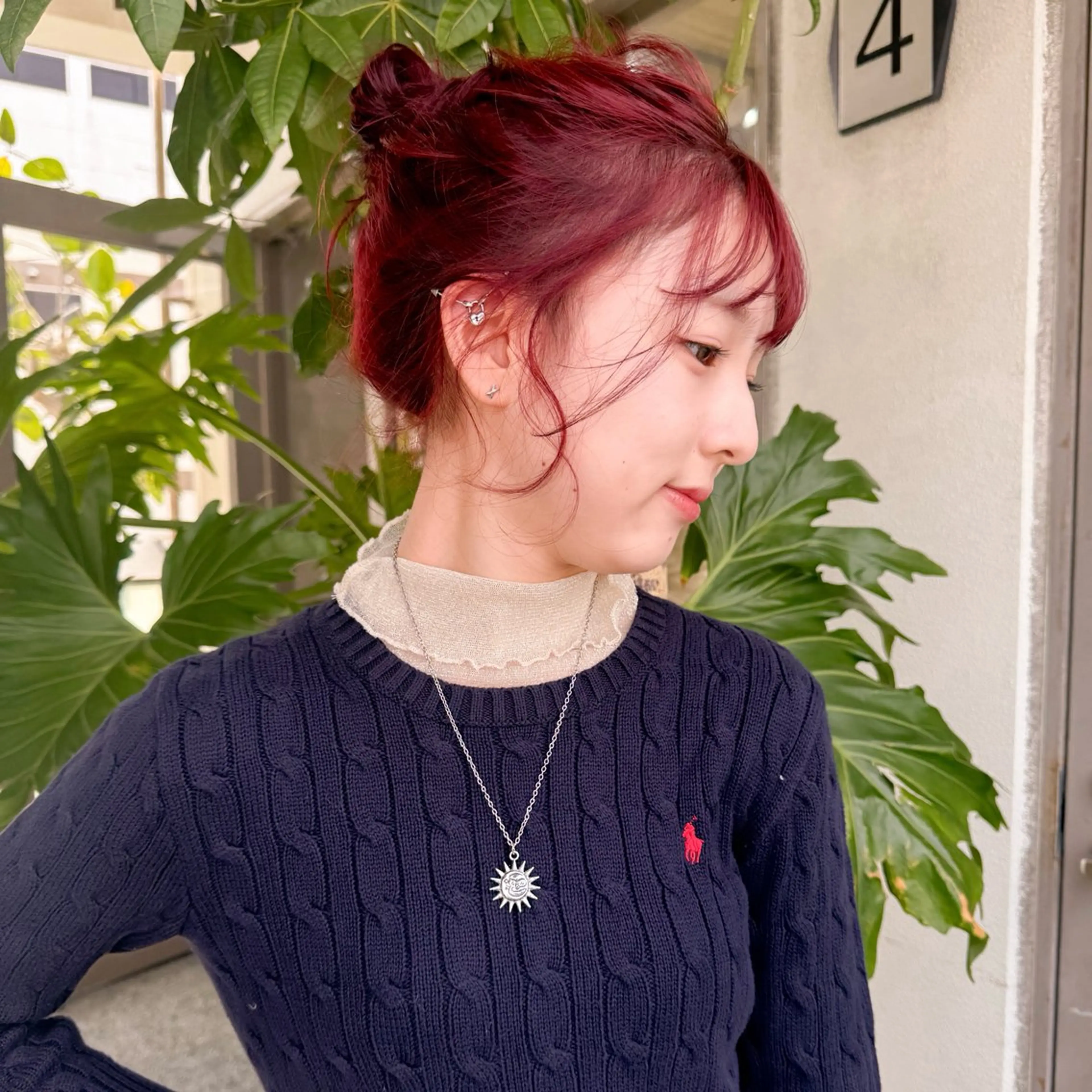 セミロング カラー ブリーチ 透明感カラー 🍈yurina パーマ🍈のヘアスタイル