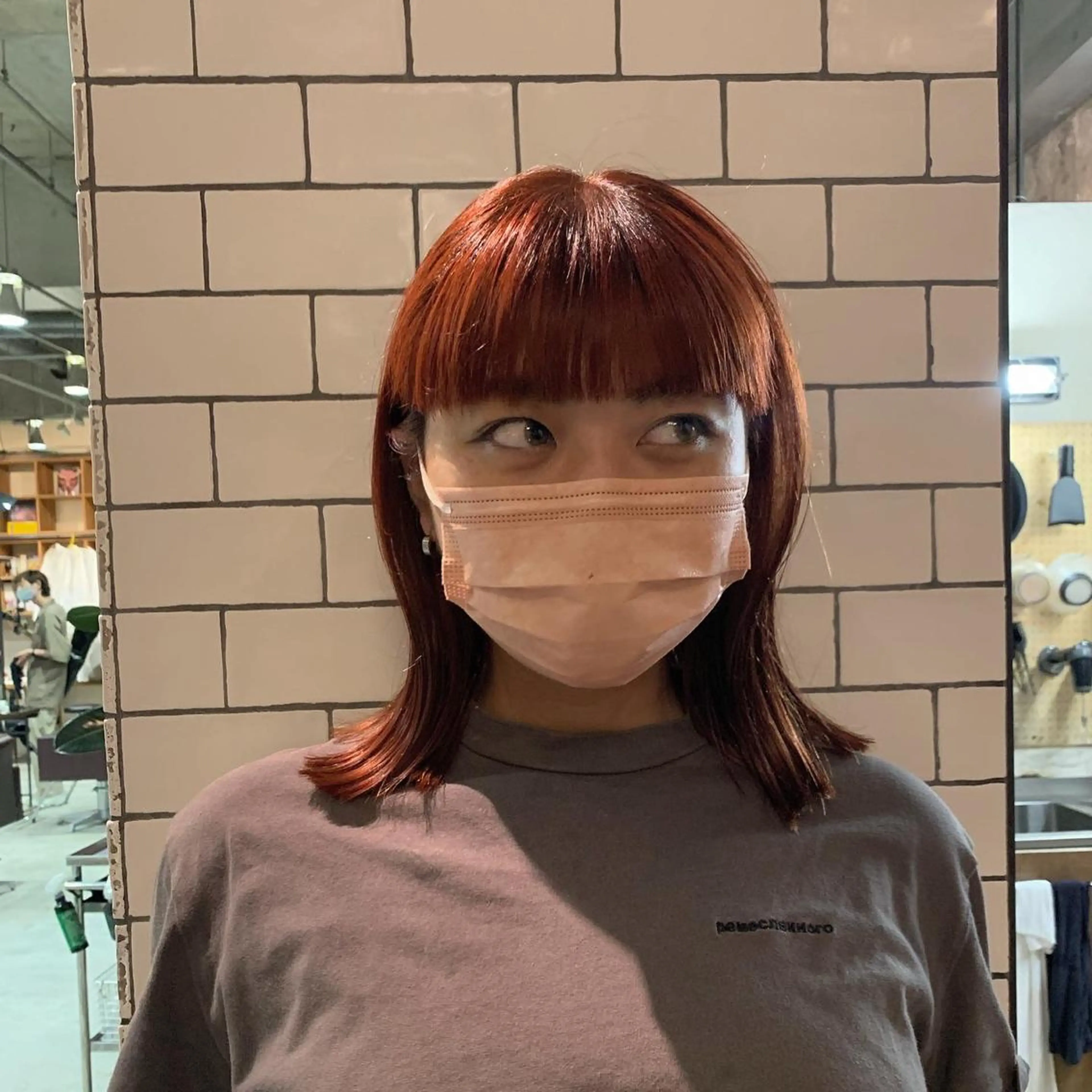 ミディアム ボブ/ベージュ/ パーマ🪿近森ゆいのヘアスタイル