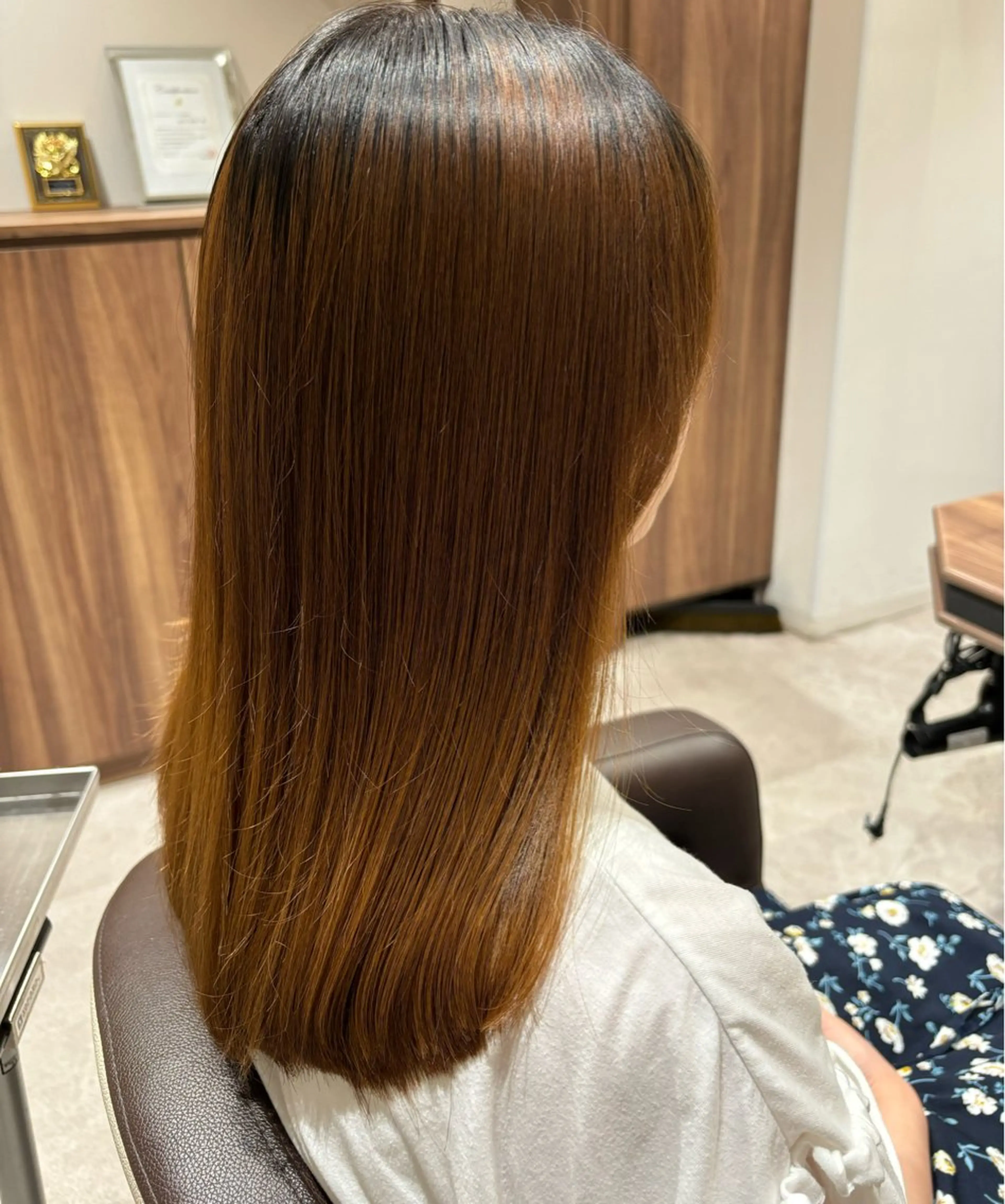 ロング 顔周りカット ロング 山田 悠朱里のヘアスタイル