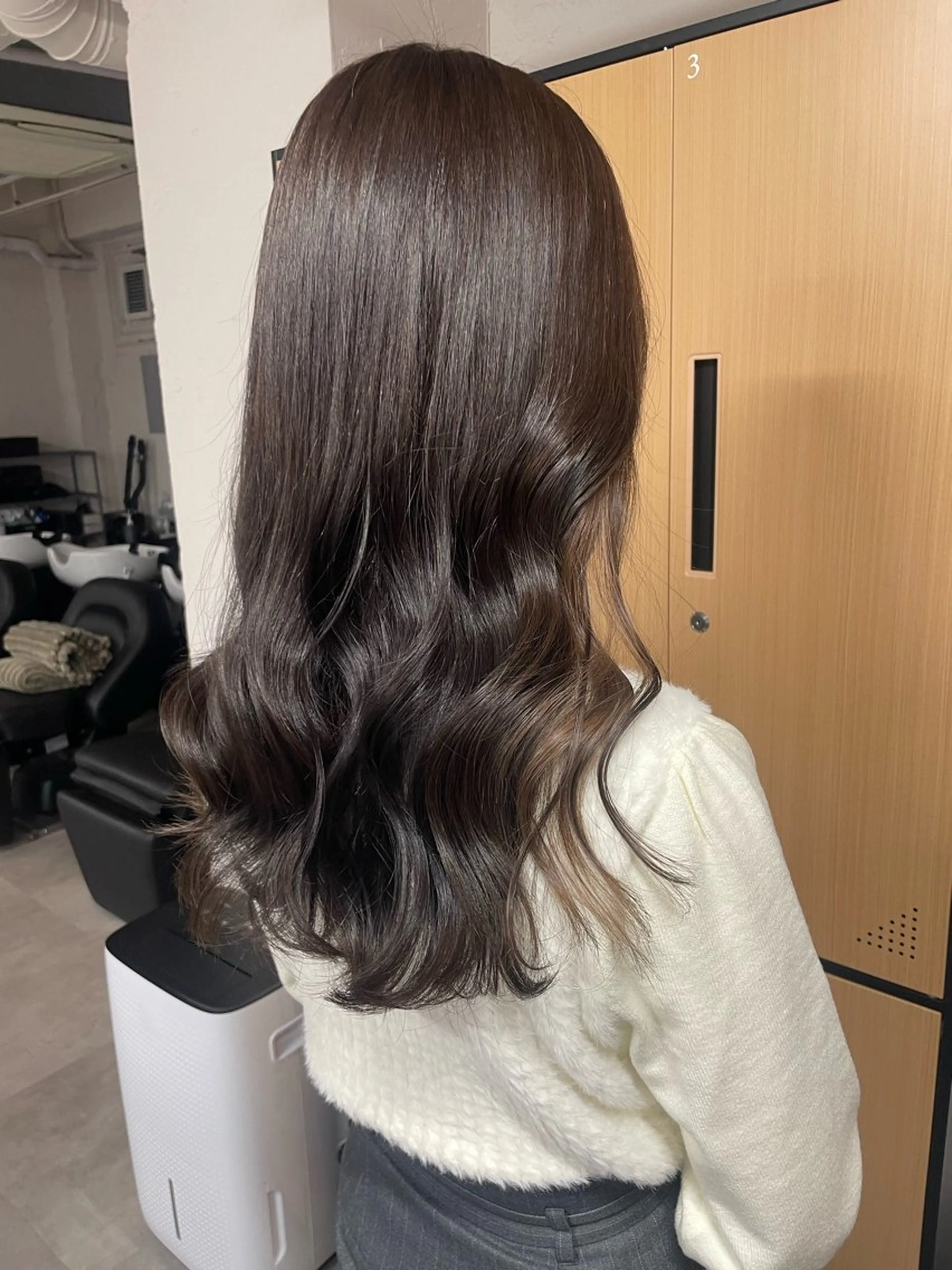 ロング カット ヘアカラー トリートメント tokute 中野真咲🐺のヘアスタイル