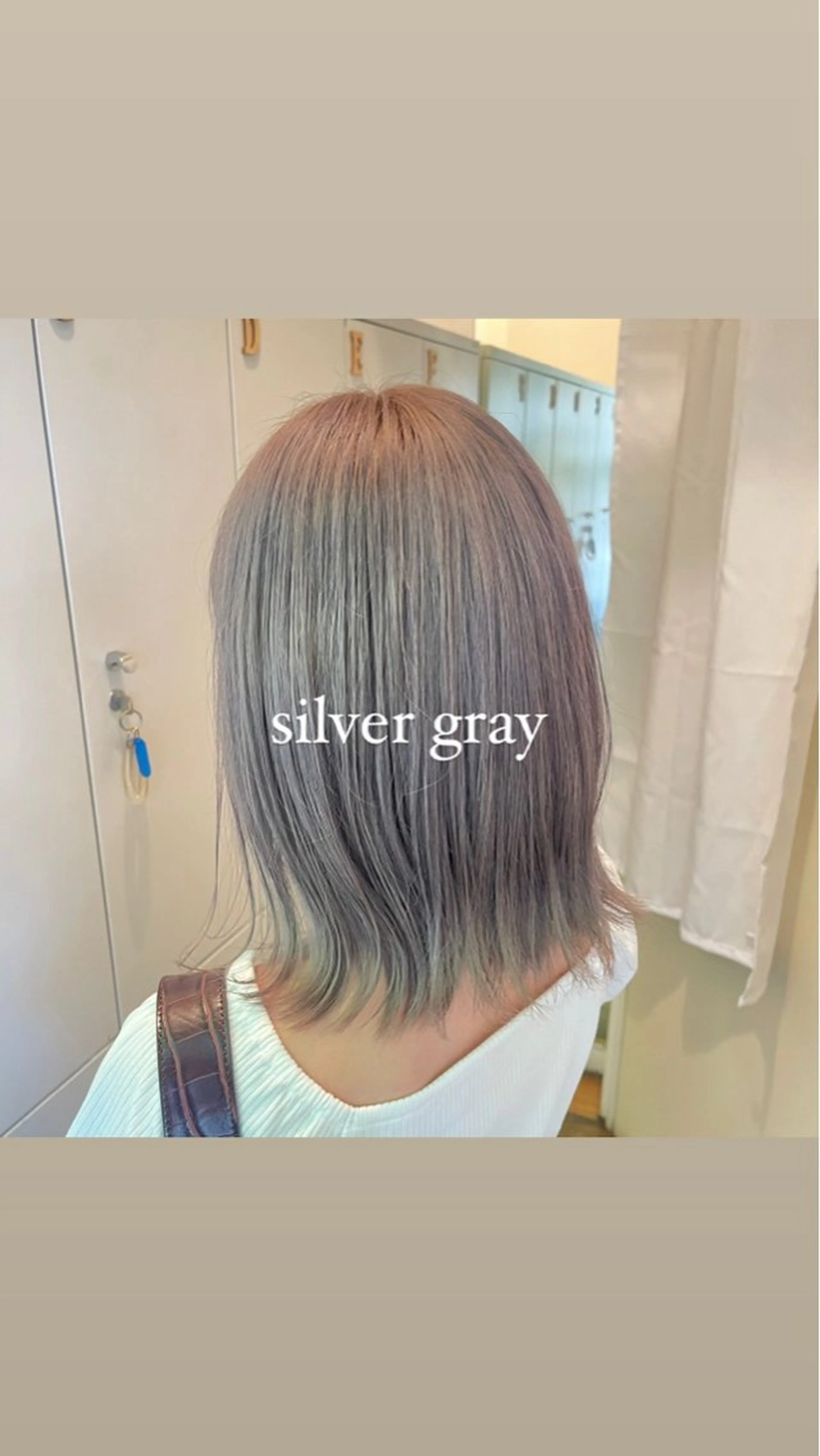 ミディアム カラー ブリーチ カット ヘアカラー 茅ヶ崎/ハイトーン /レイヤーカットのヘアスタイル