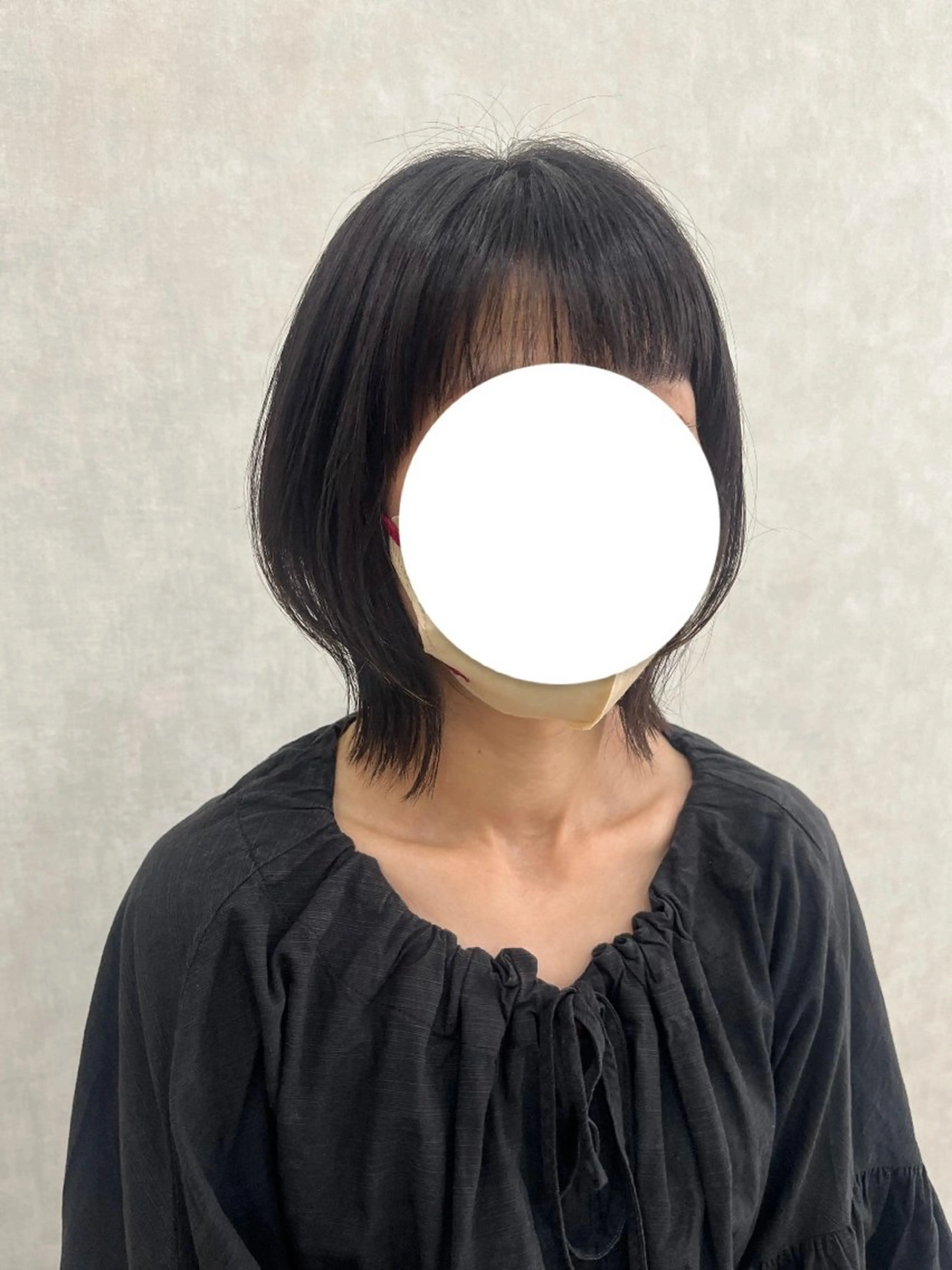 ミディアム ボブ くびれヘア ROEN ryokaのヘアスタイル