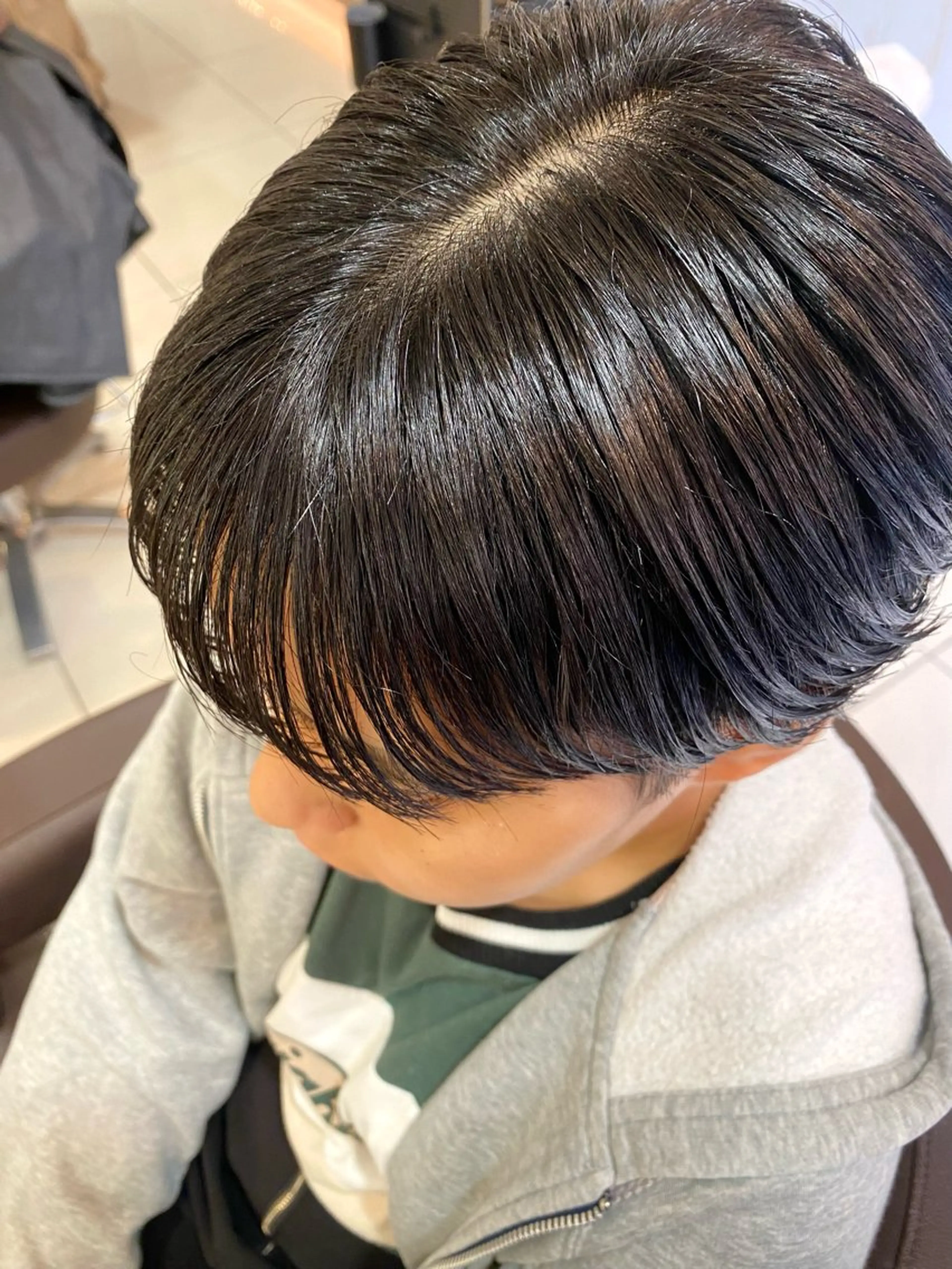 ショート キッズ 切りっぱなしボブ ボブ 顔周りカット 髪質改善 韓国風ヘア カット 波巻き/メンズ/ ショート/☆いとみなのその他イメージ