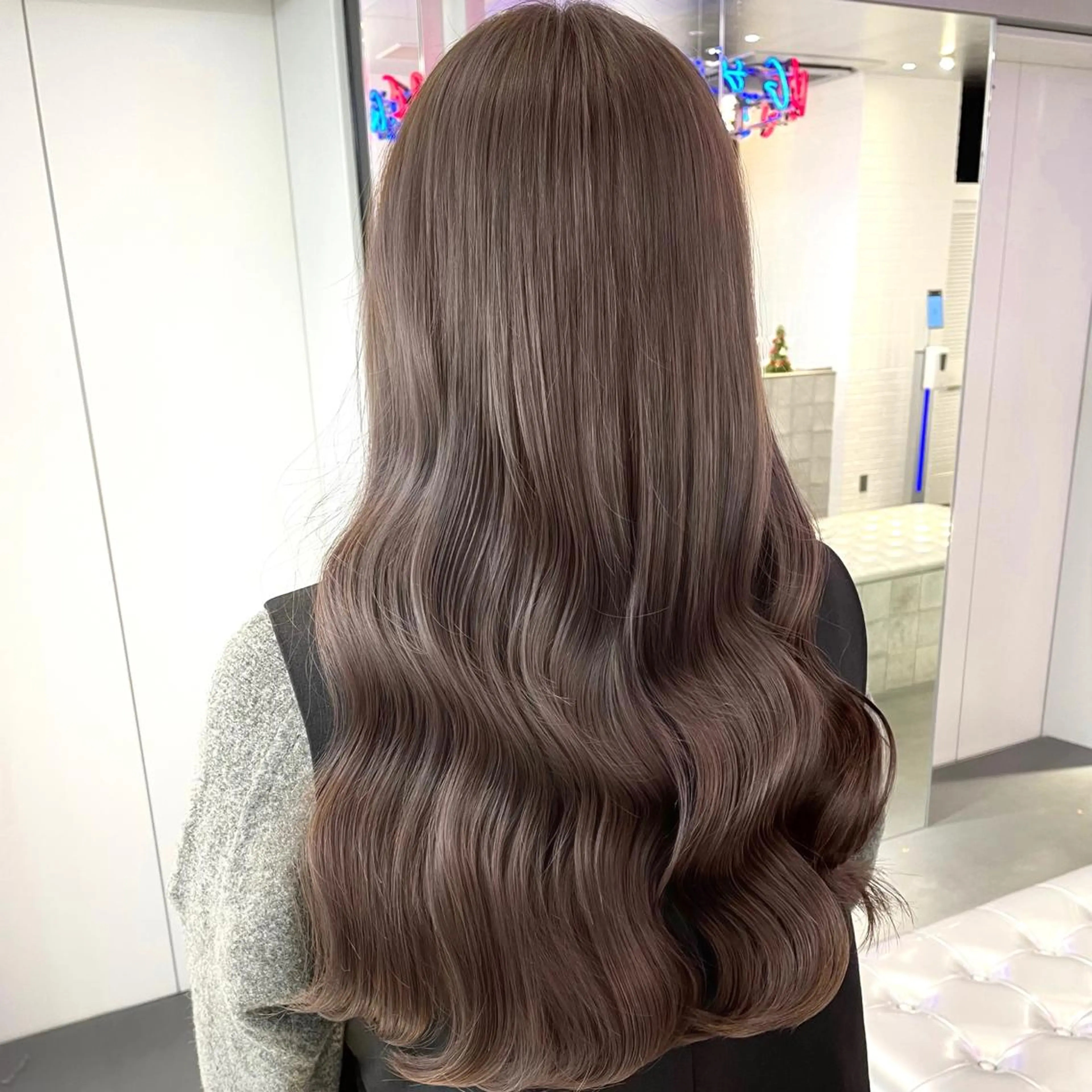 ロング カラー レイヤー×グレージュ /ピンク🩷mioのヘアスタイル