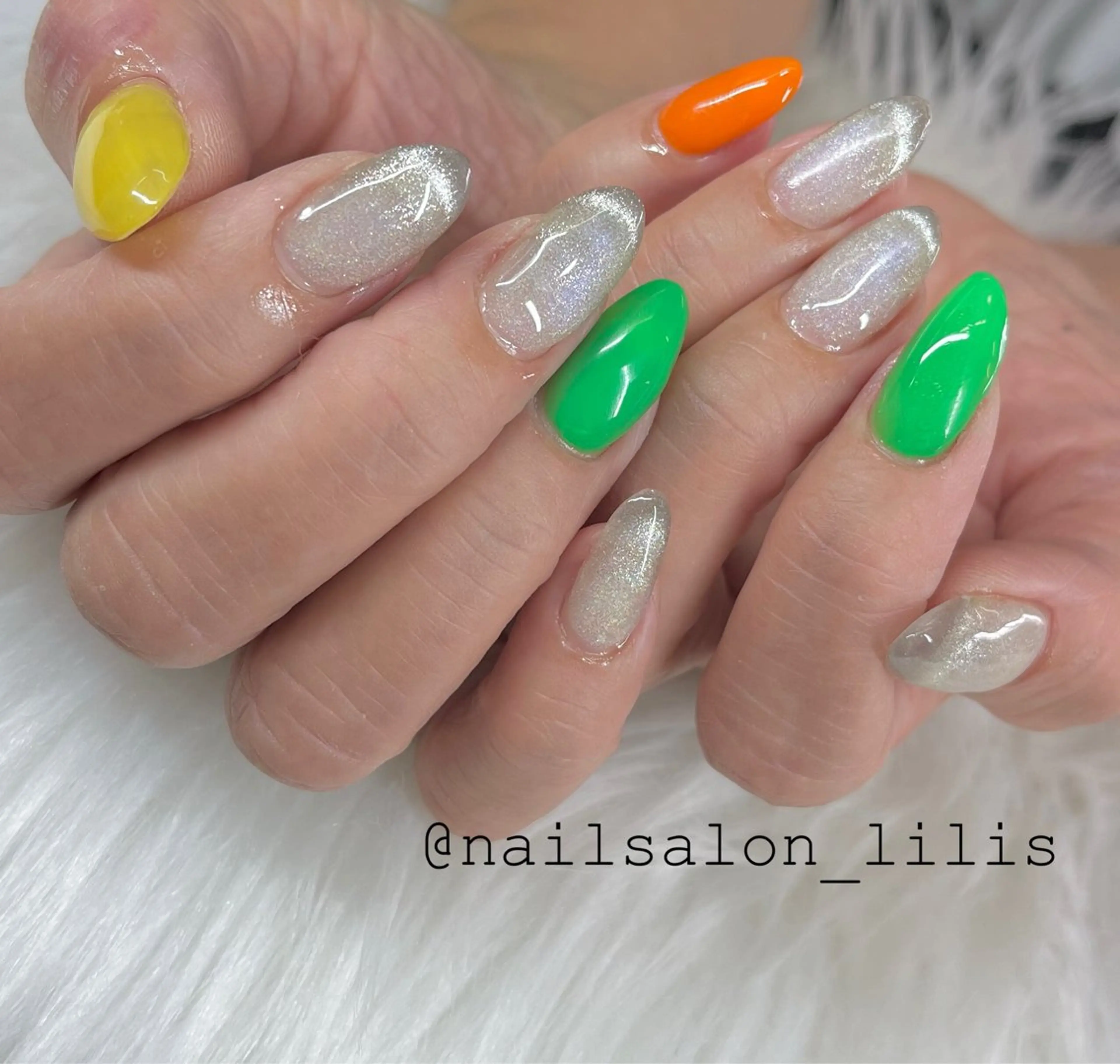 ネイル マグネットネイル ハンドネイル nailsalon lilis所属・nailsalon Lilisのネイルデザイン