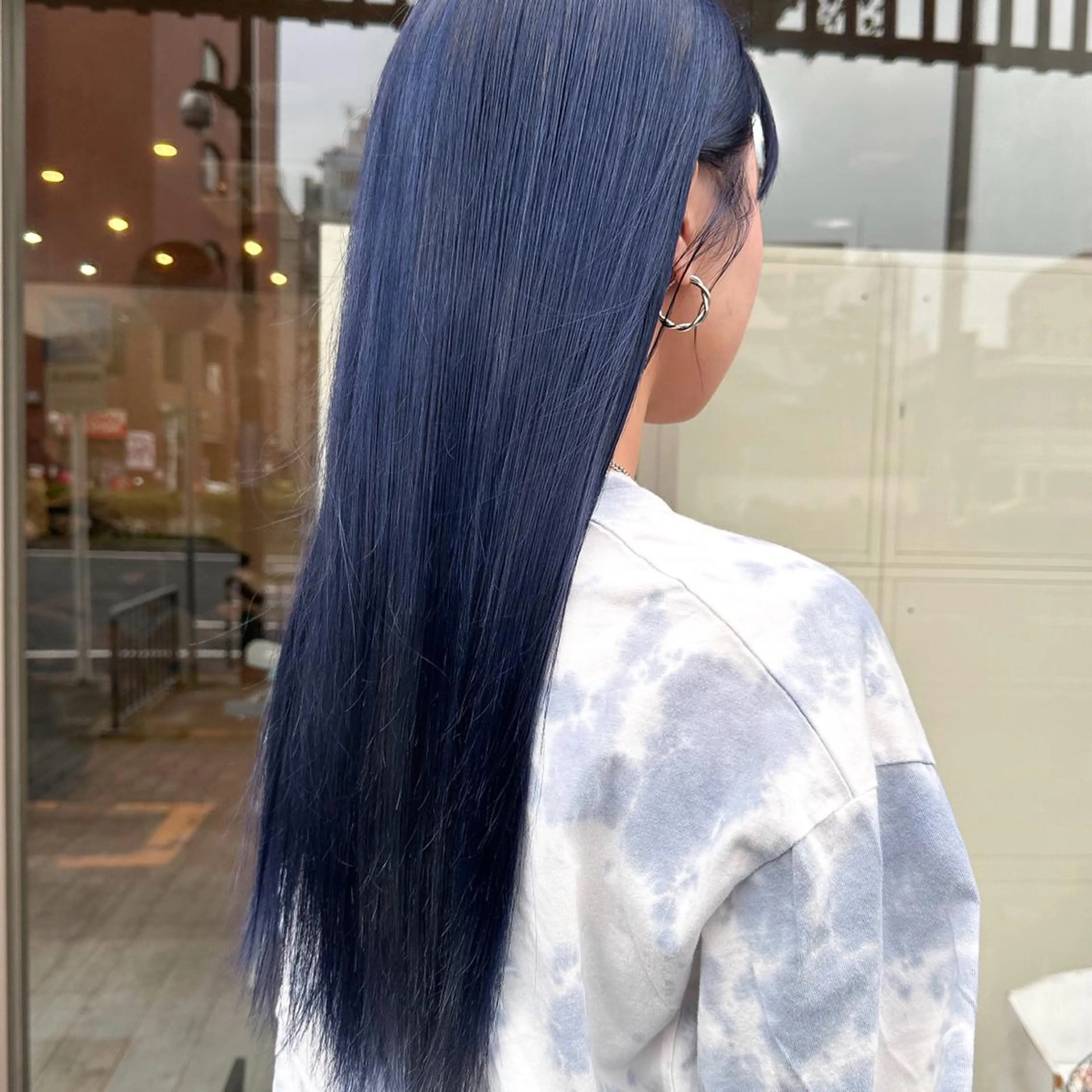 ロング カラー ブリーチ ブルーカラー ブルーラベンダー ラベンダーカラー 高橋 みく/ minim 暖色のヘアスタイル