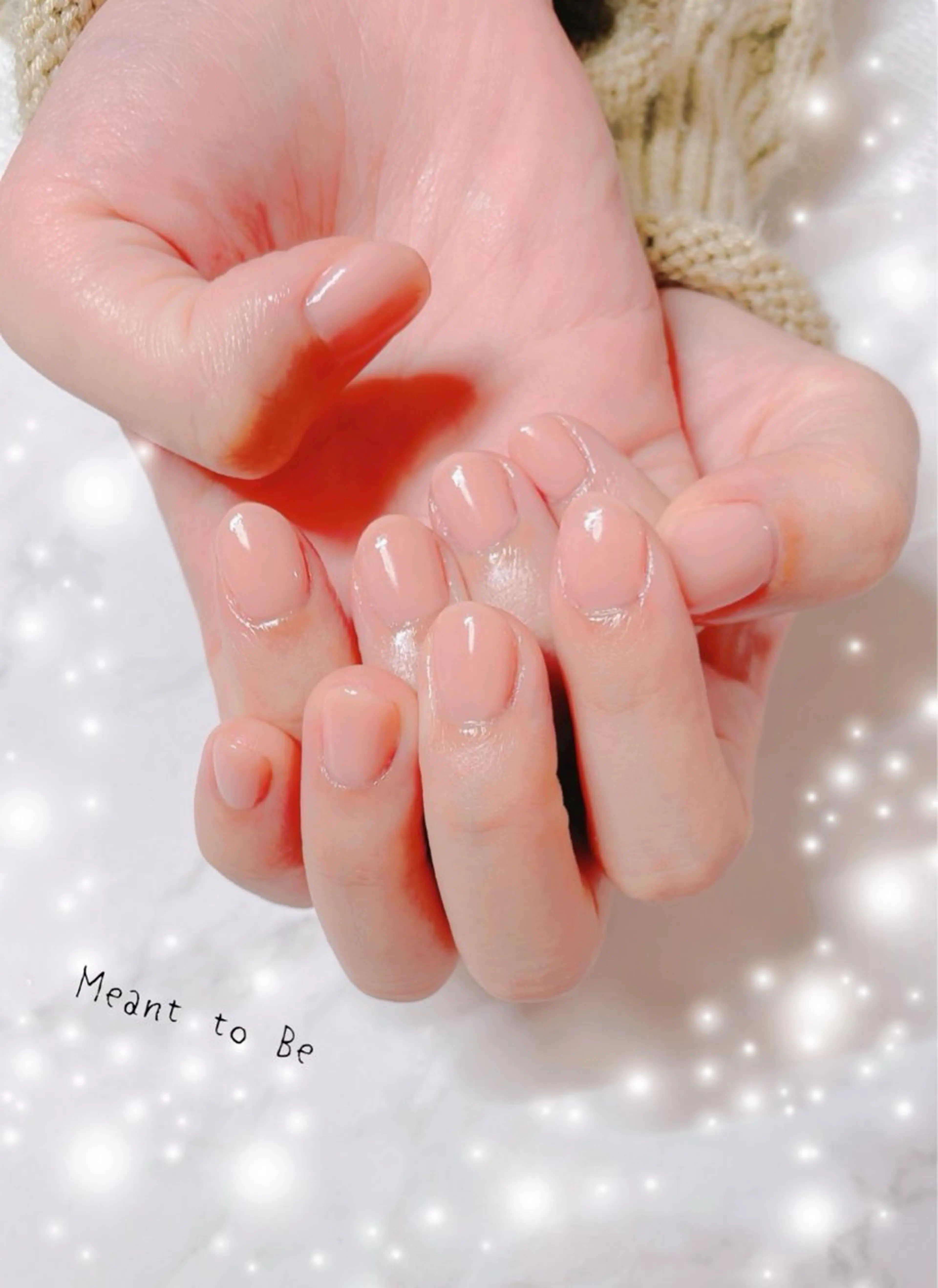 ネイル ぷっくりネイル シンプルネイル Meant to Be〜ご縁に感謝〜のネイルデザイン