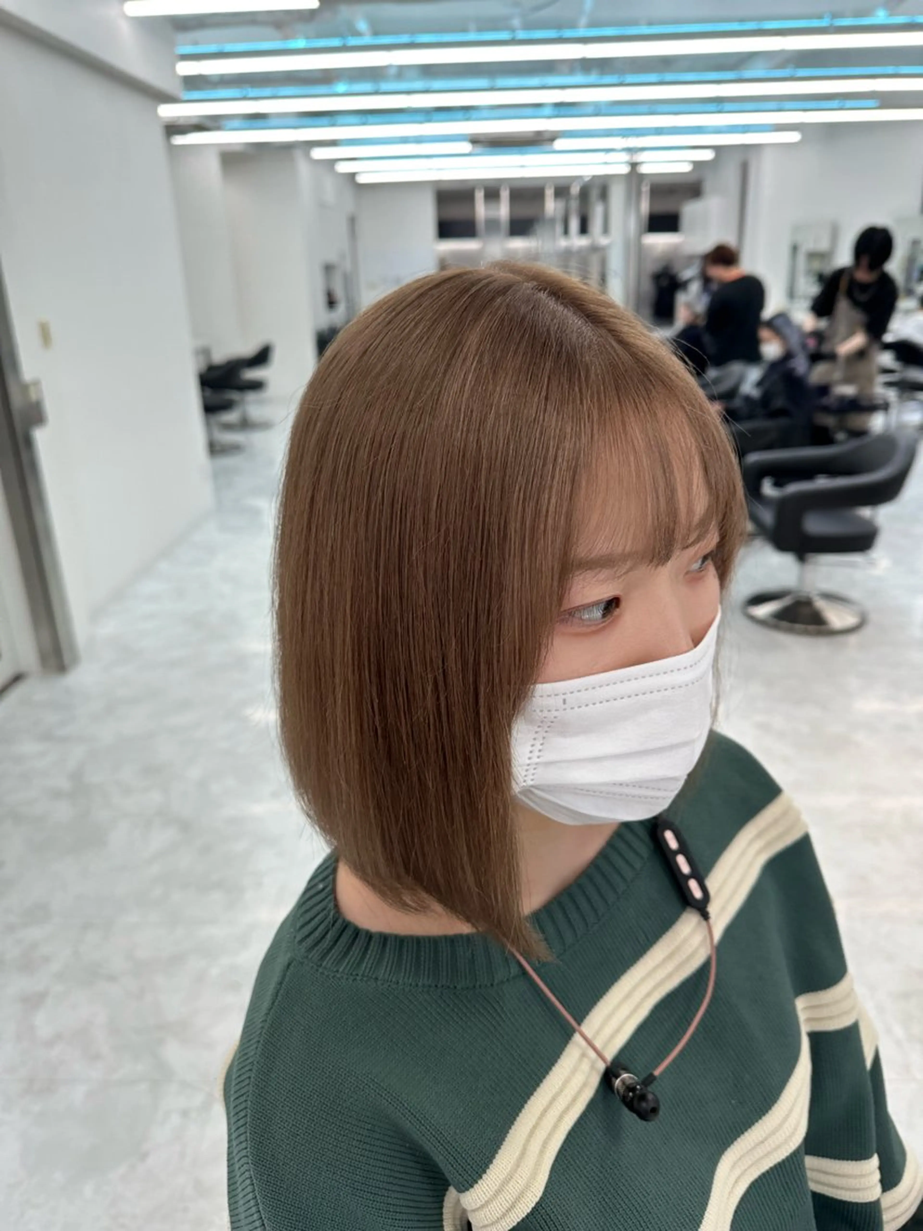 ショート カラー ヘアカラー トリートメント ヘッドスパ ヘアセット ダブルカラー 韓国ヘアKYONのヘアスタイル