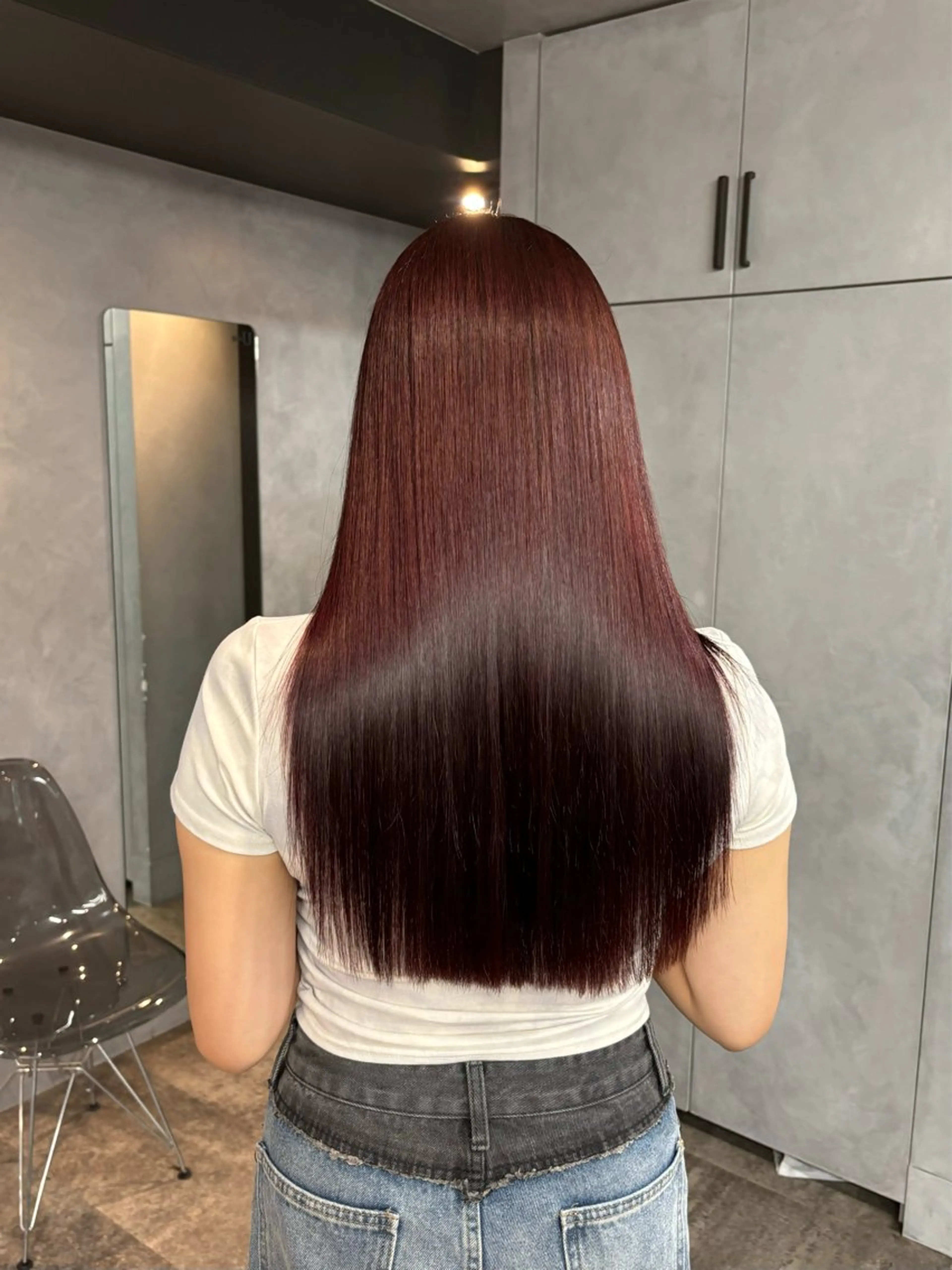 ロング トリートメント 韓国レイヤー×暖色 カラー🎀ASAKAのヘアスタイル