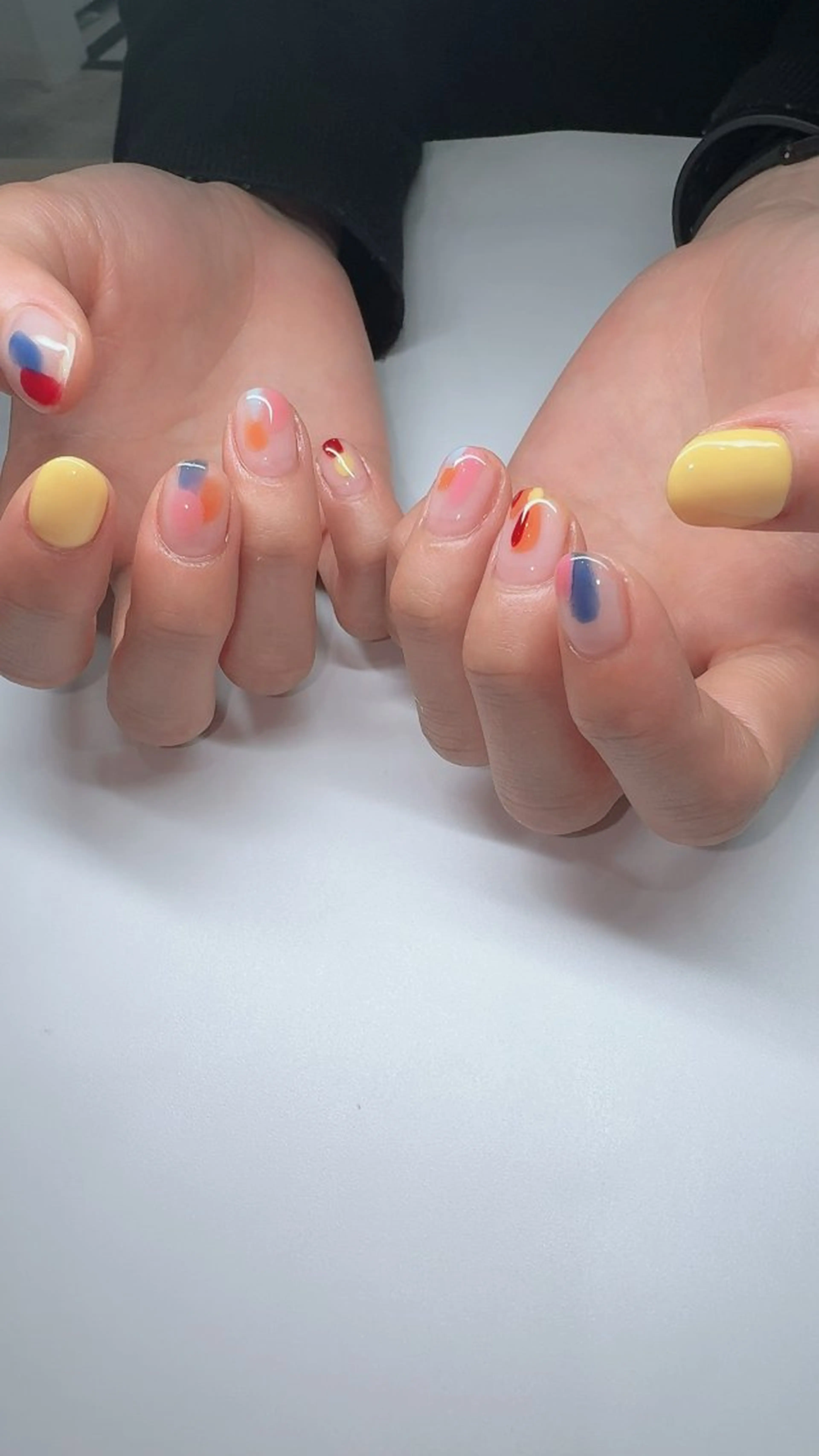 ネイル アートネイル 持ち込み 春ネイル ハンドネイル nailsalon urümのネイルデザイン
