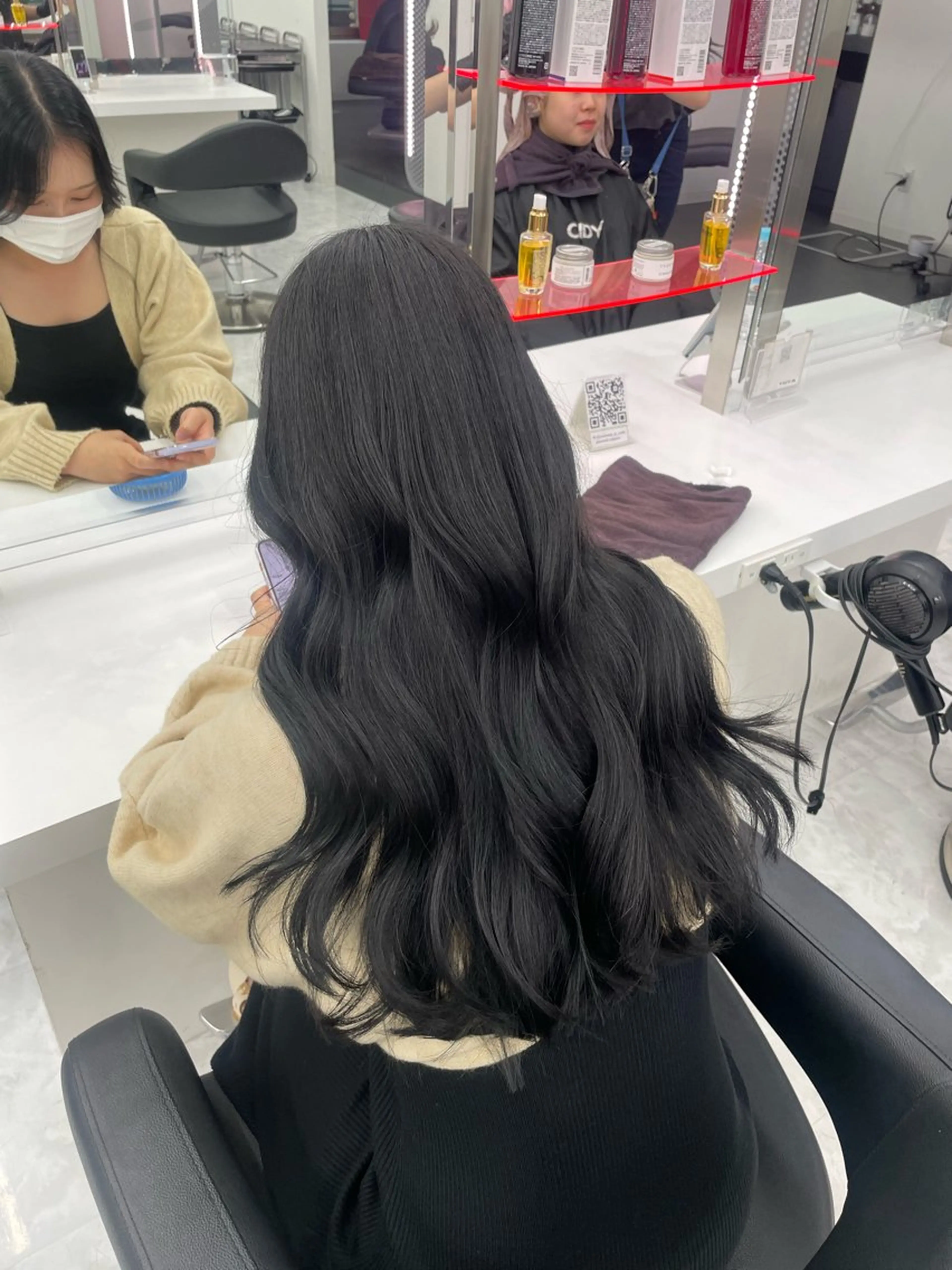 ロング カット ヘアカラー トリートメント ヘアセット GO TODAY SHAiR SALON所属・🤍韓国トレンド ヘア🤍miku🤍のヘアスタイル